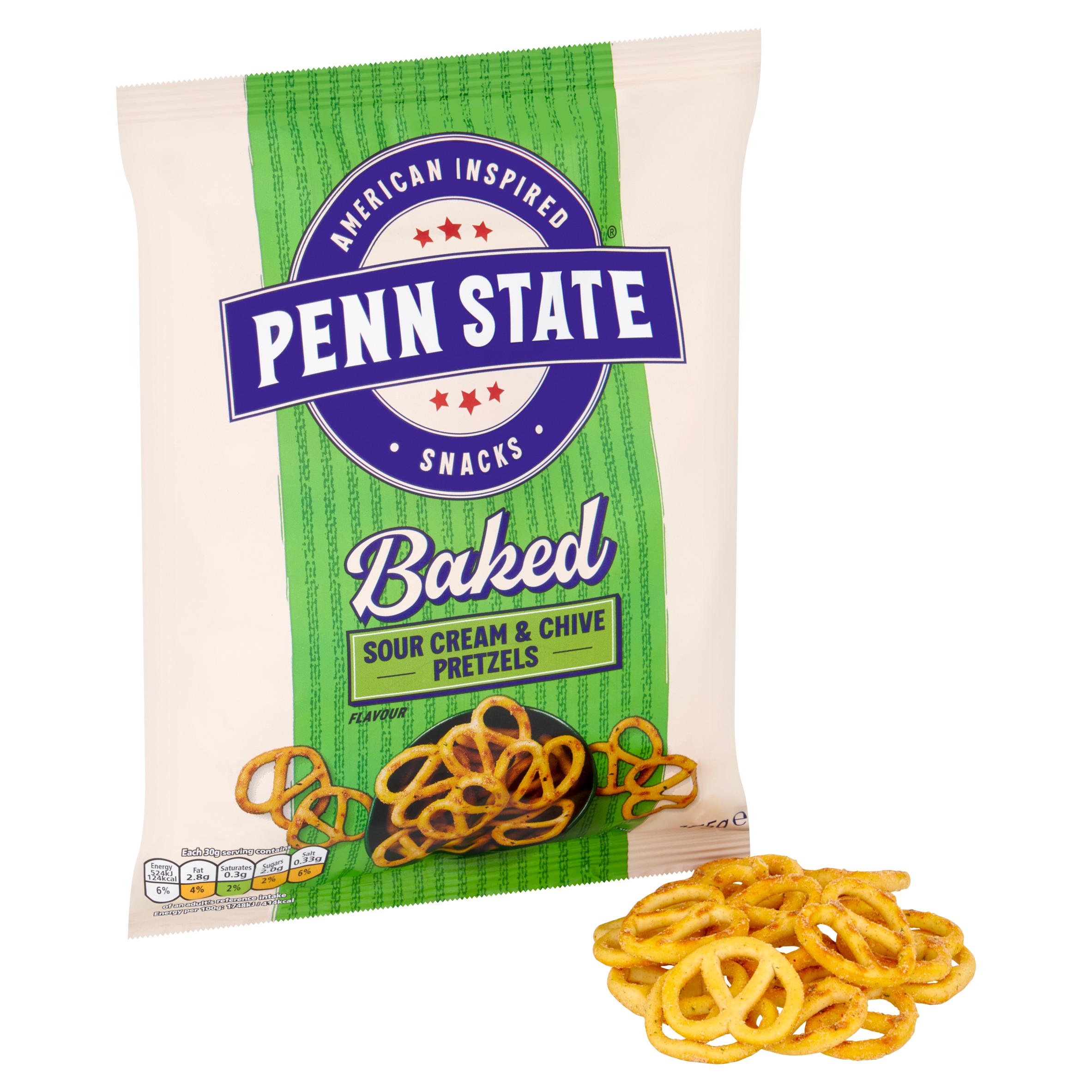 Penn State Sour Cream & Chives Sharing Pretzels 175g thumbnail 2