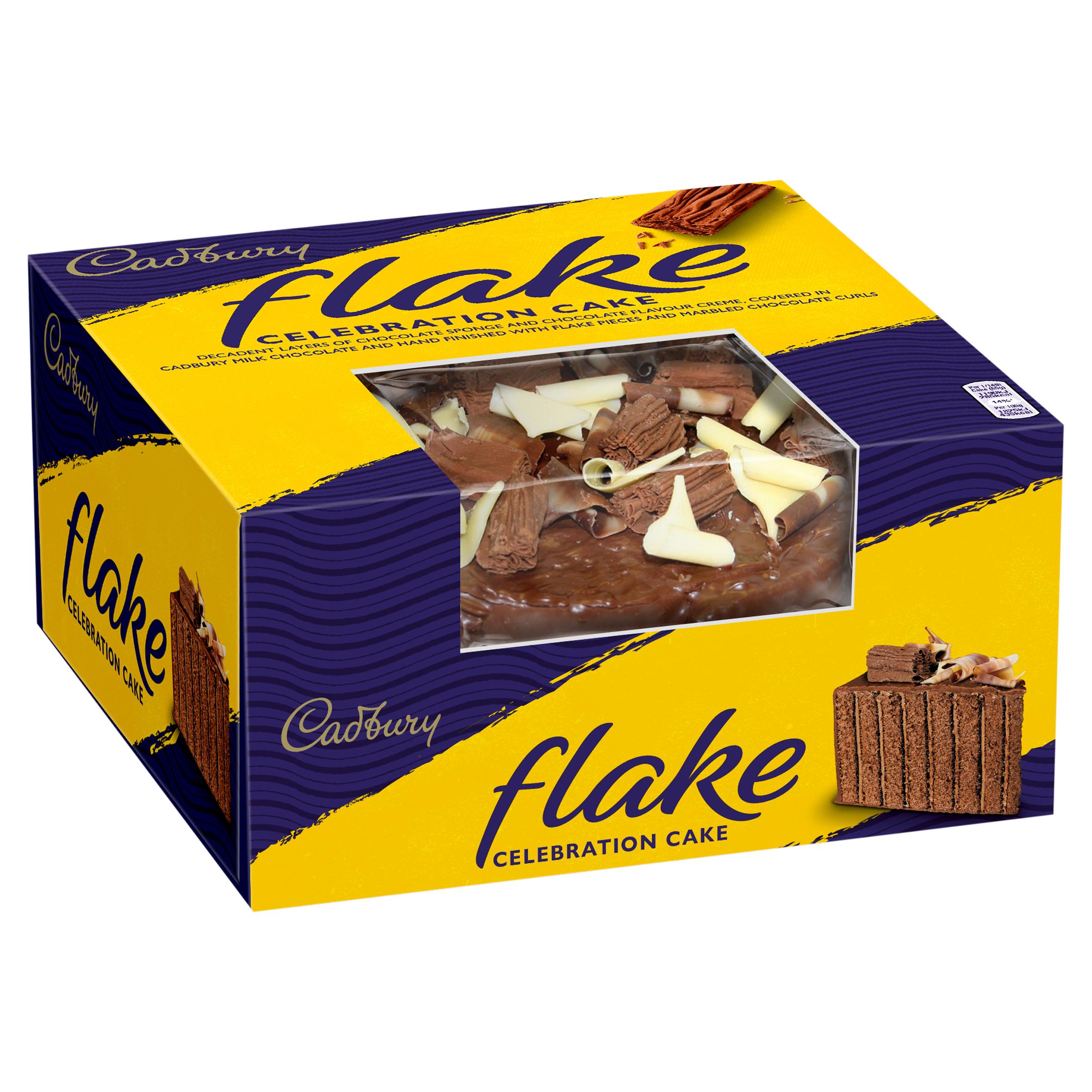 Cadbury Birthday Celebration Flake Chocolate Cake 960g (Serves 14) thumbnail 2