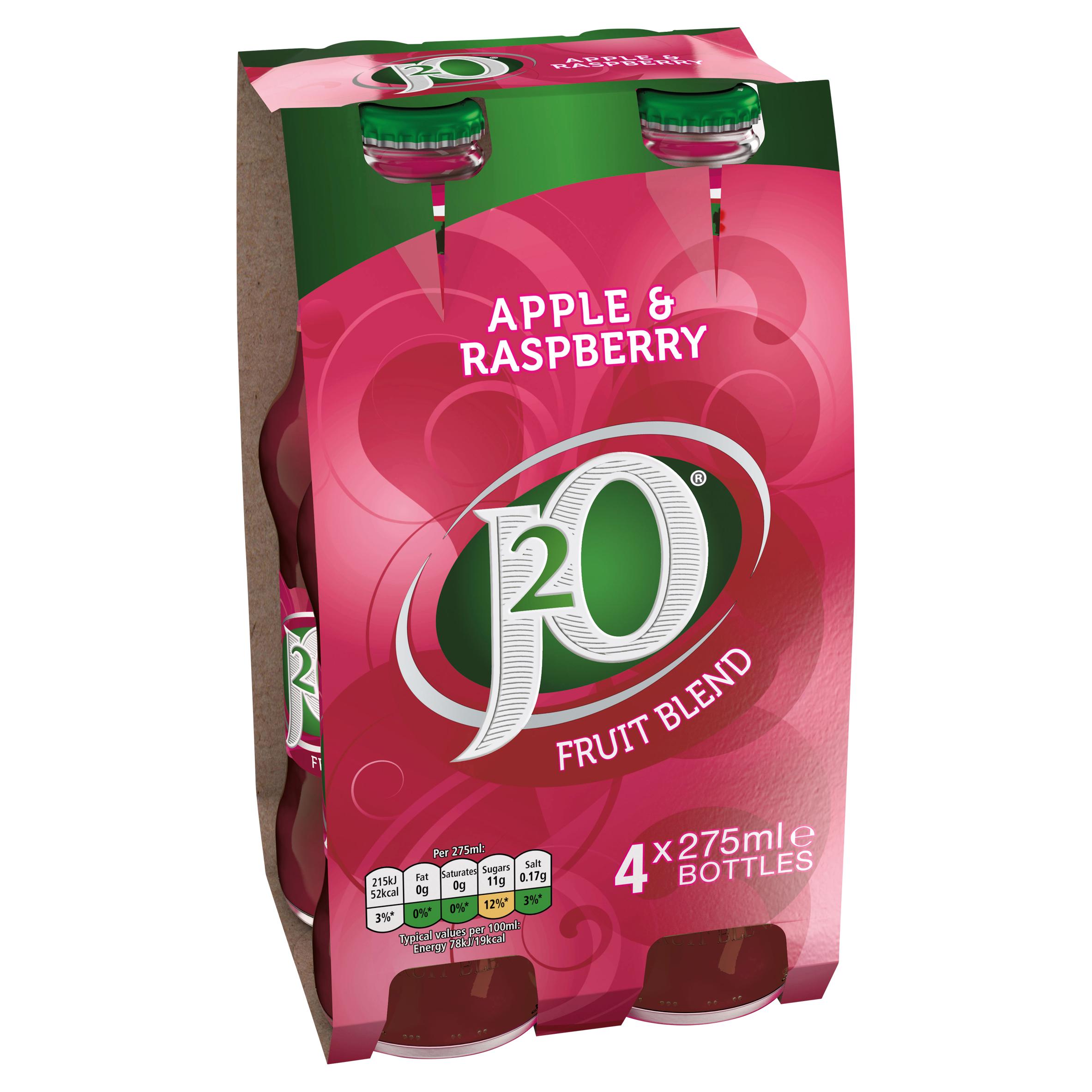 J2O Apple & Raspberry 4x275ml thumbnail 2