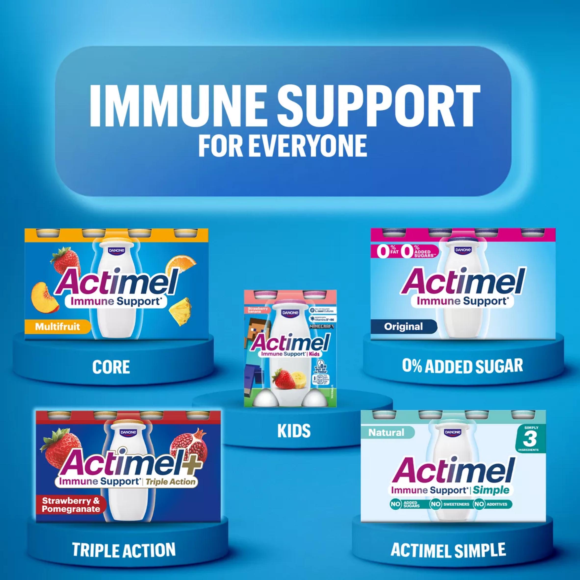 Actimel Original 0% Added Sugar Fat Free Yogurt Drink 12x100g thumbnail 6