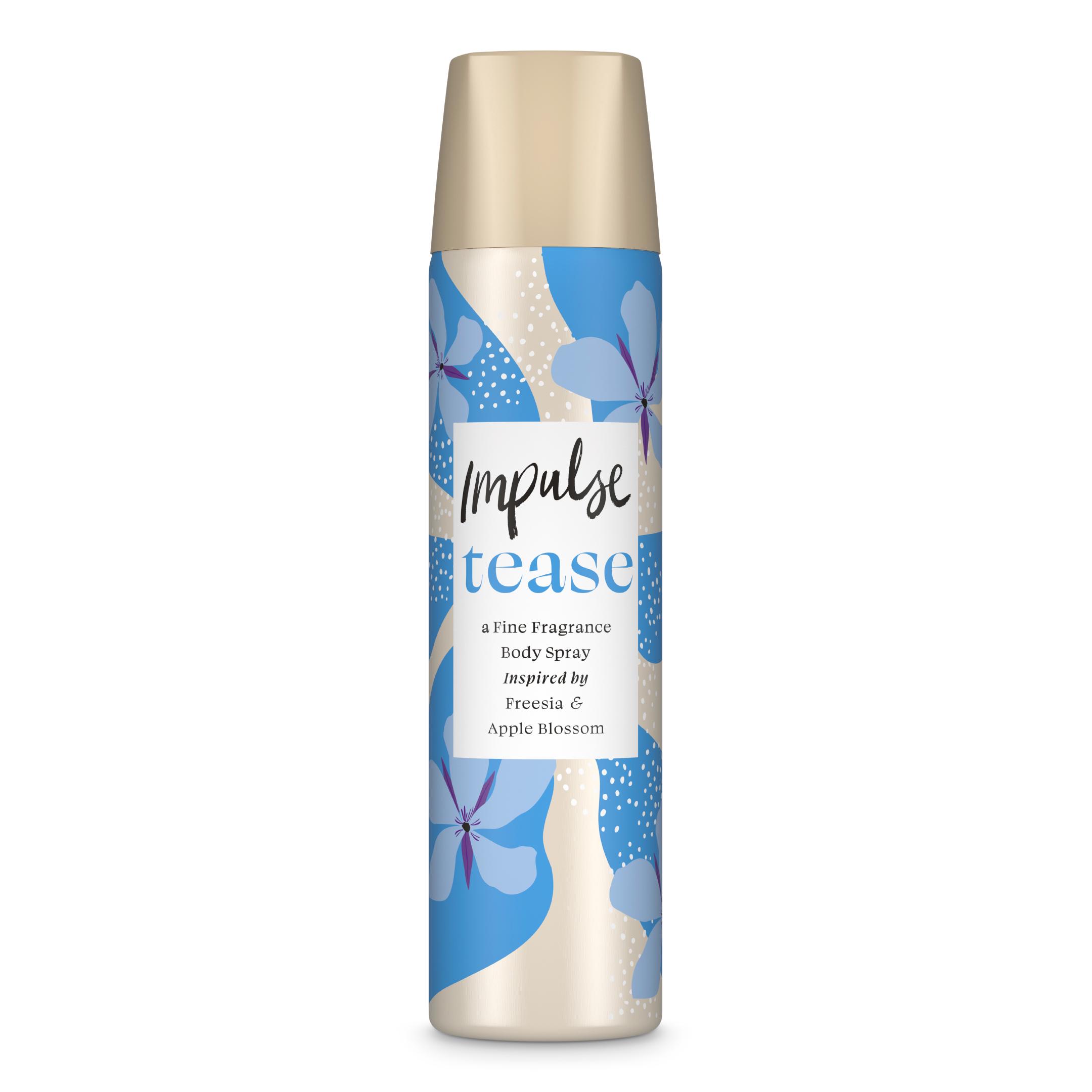 Impulse Body Spray Deodorant, Tease 75ml thumbnail 2