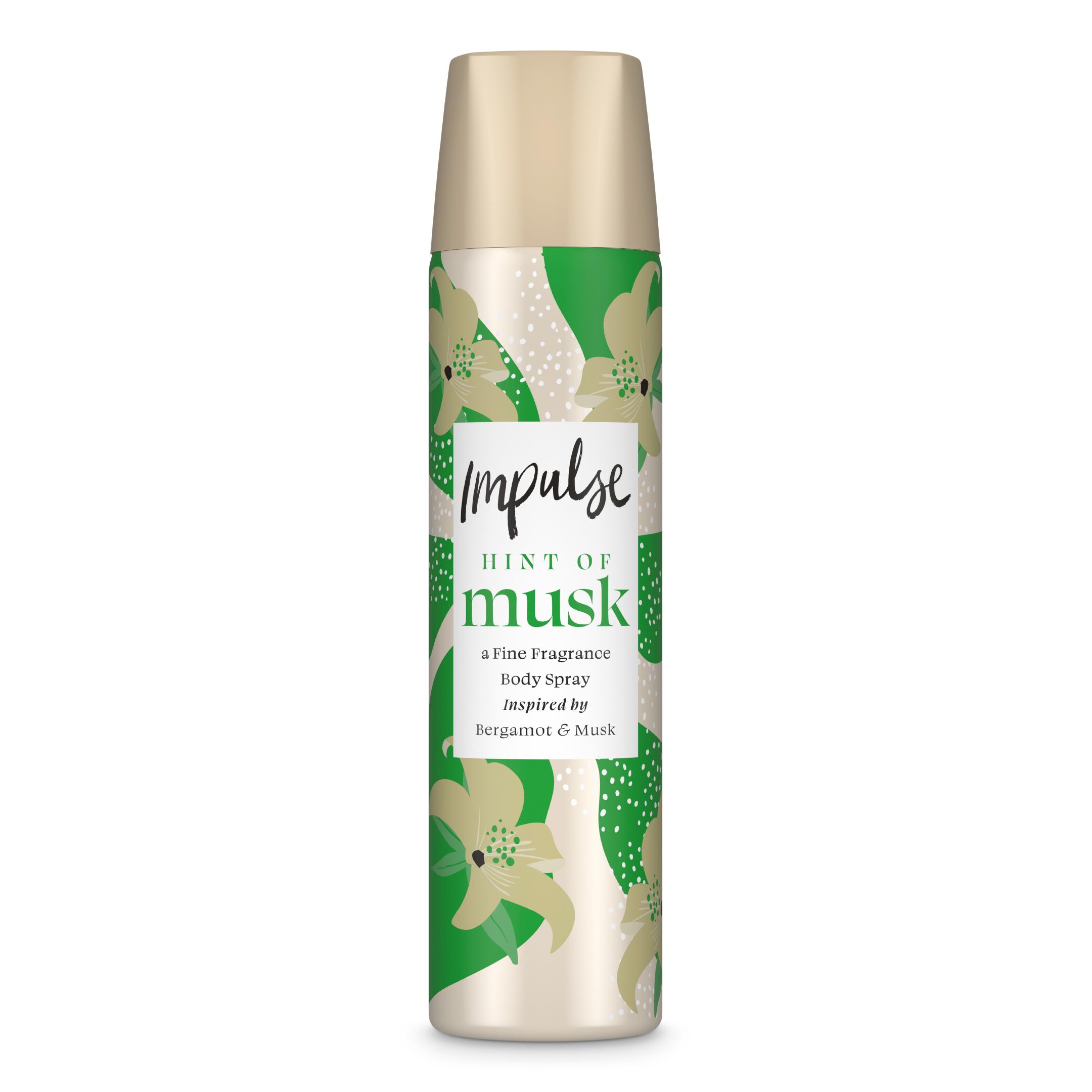Impulse Body Spray Deodorant, Hint of Musk 75ml thumbnail 2