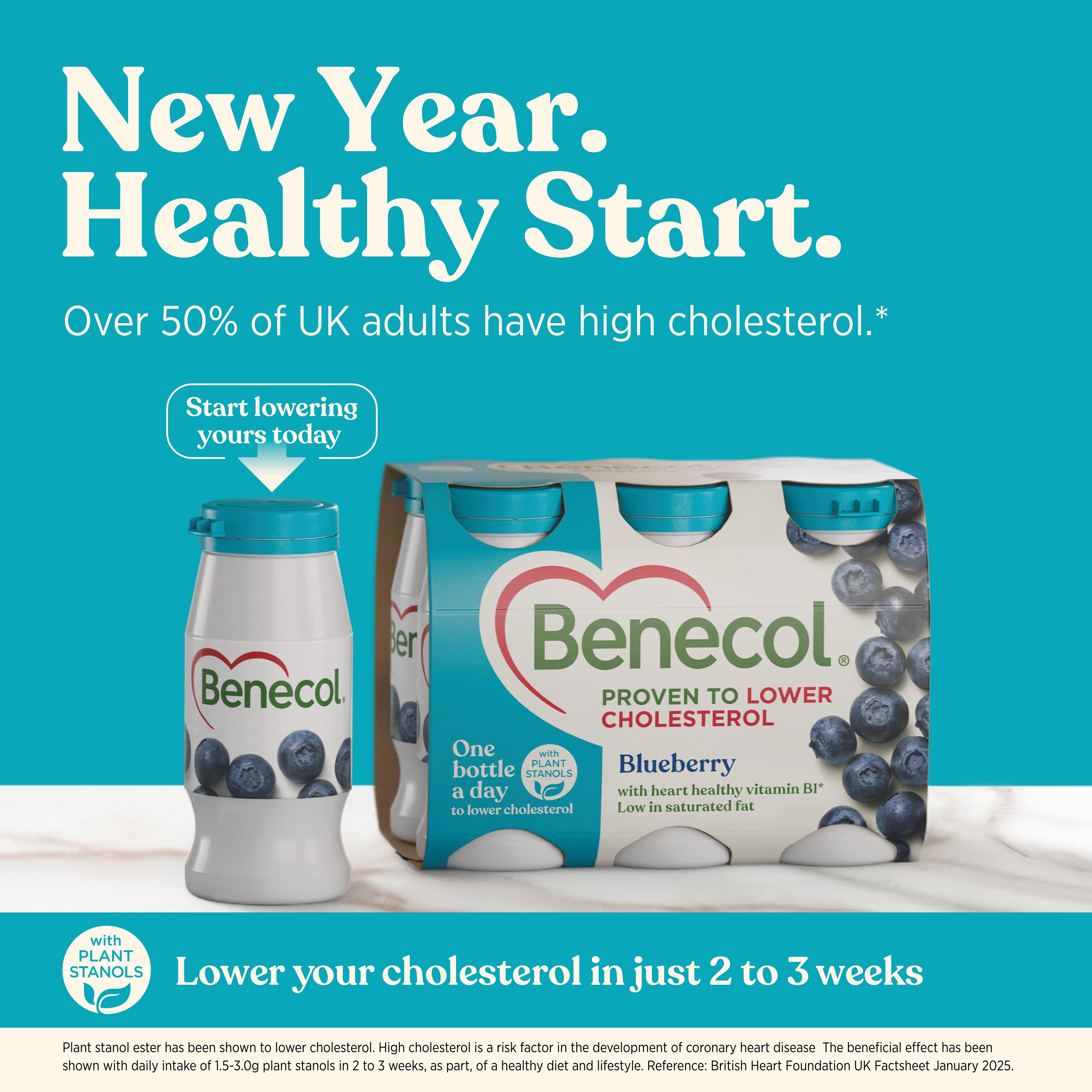 Benecol Peach & Apricot No Added Sugar Yogurt Drink 6x67.5g thumbnail 2