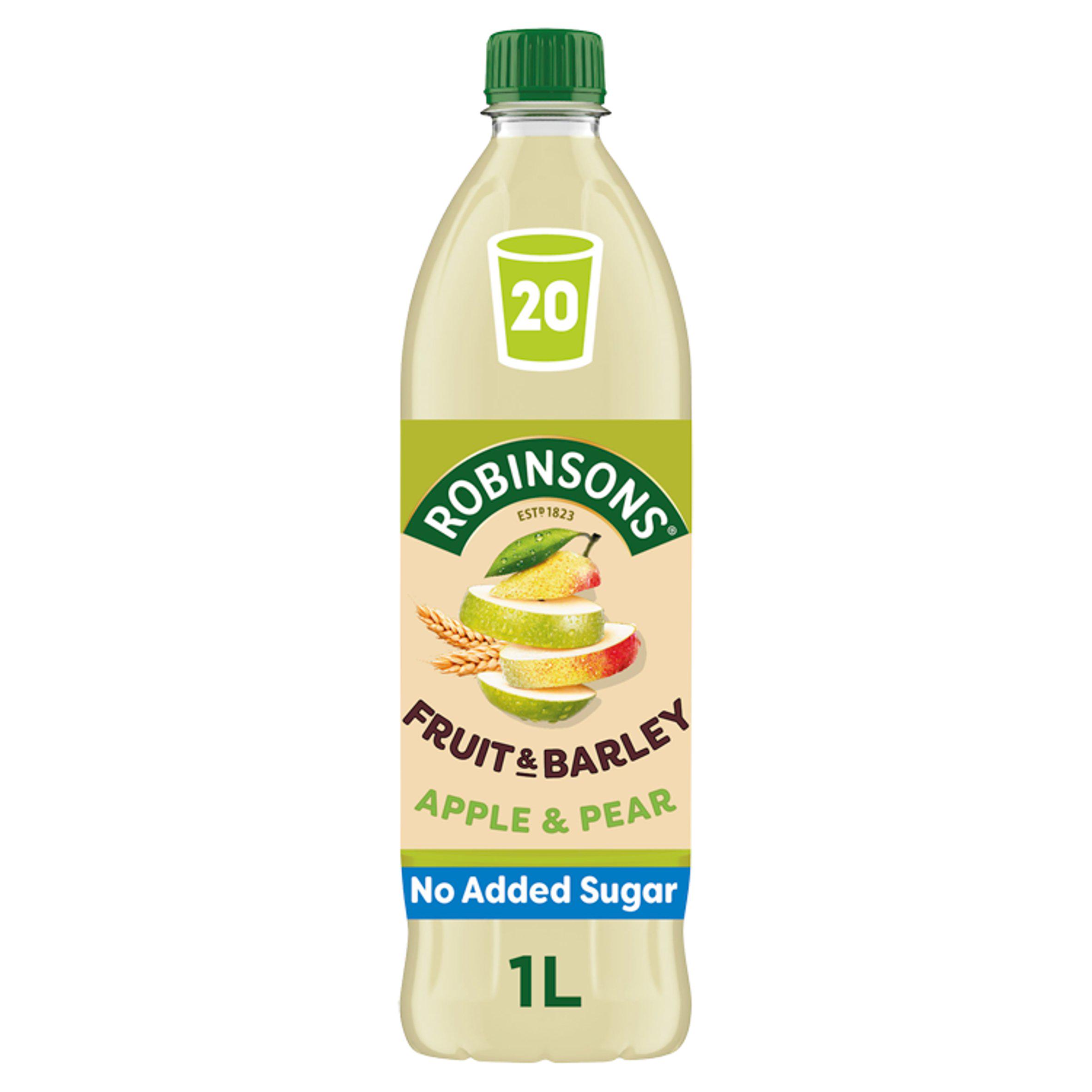 Robinsons Apple & Pear Fruit & Barley No Added Sugar