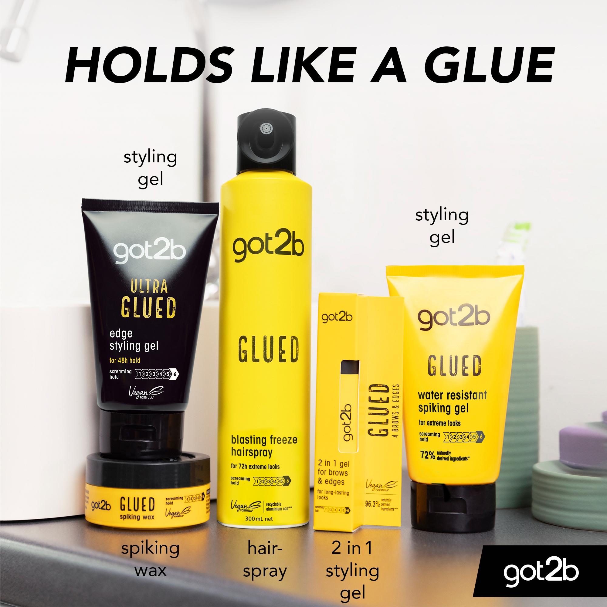 Got2b 150ml Water Resistant Glued Spiking Hair Gel thumbnail 6