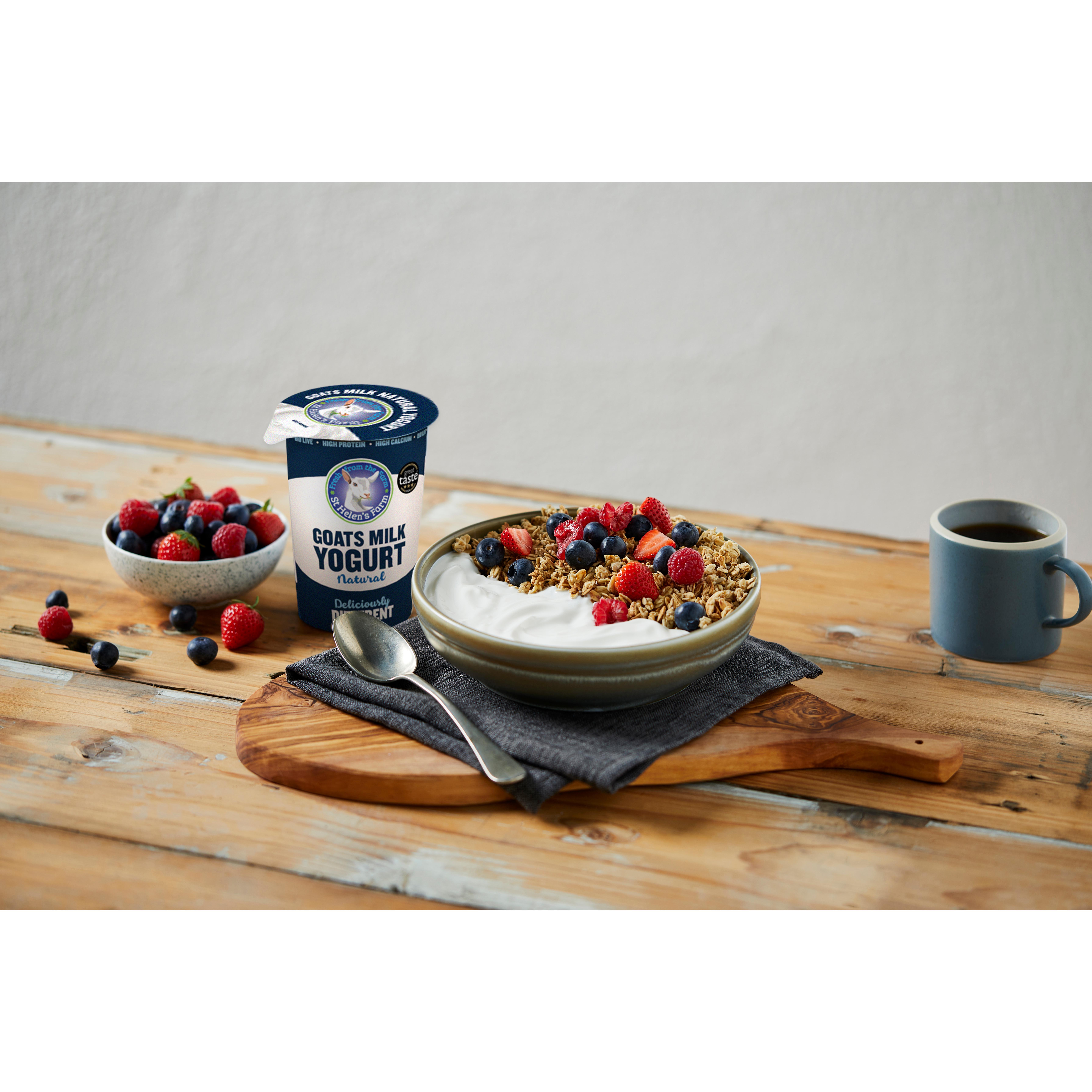 St Helen's Farm Goat's Milk Natural Yogurt 450g thumbnail 2