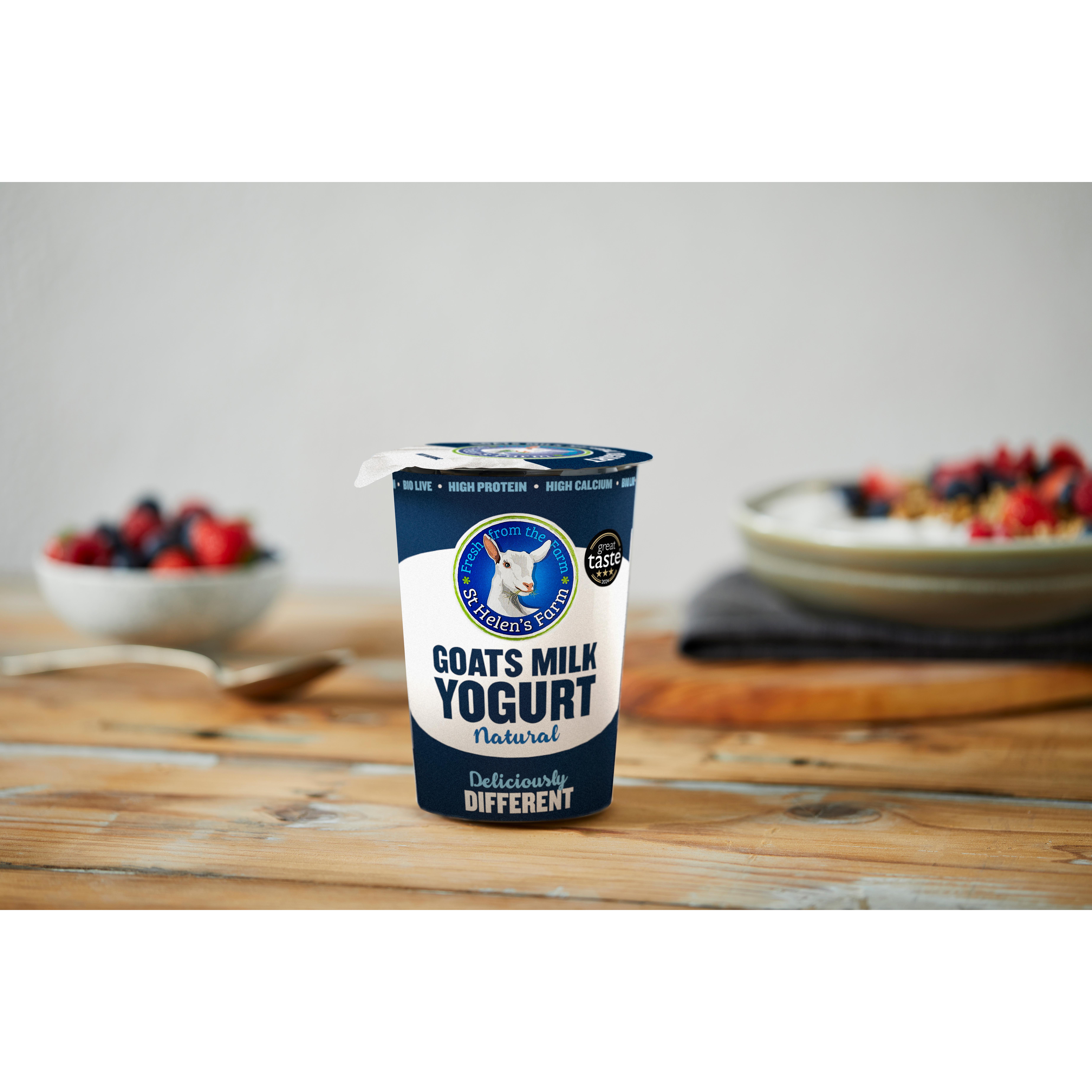 St Helen's Farm Goat's Milk Natural Yogurt 450g thumbnail 3