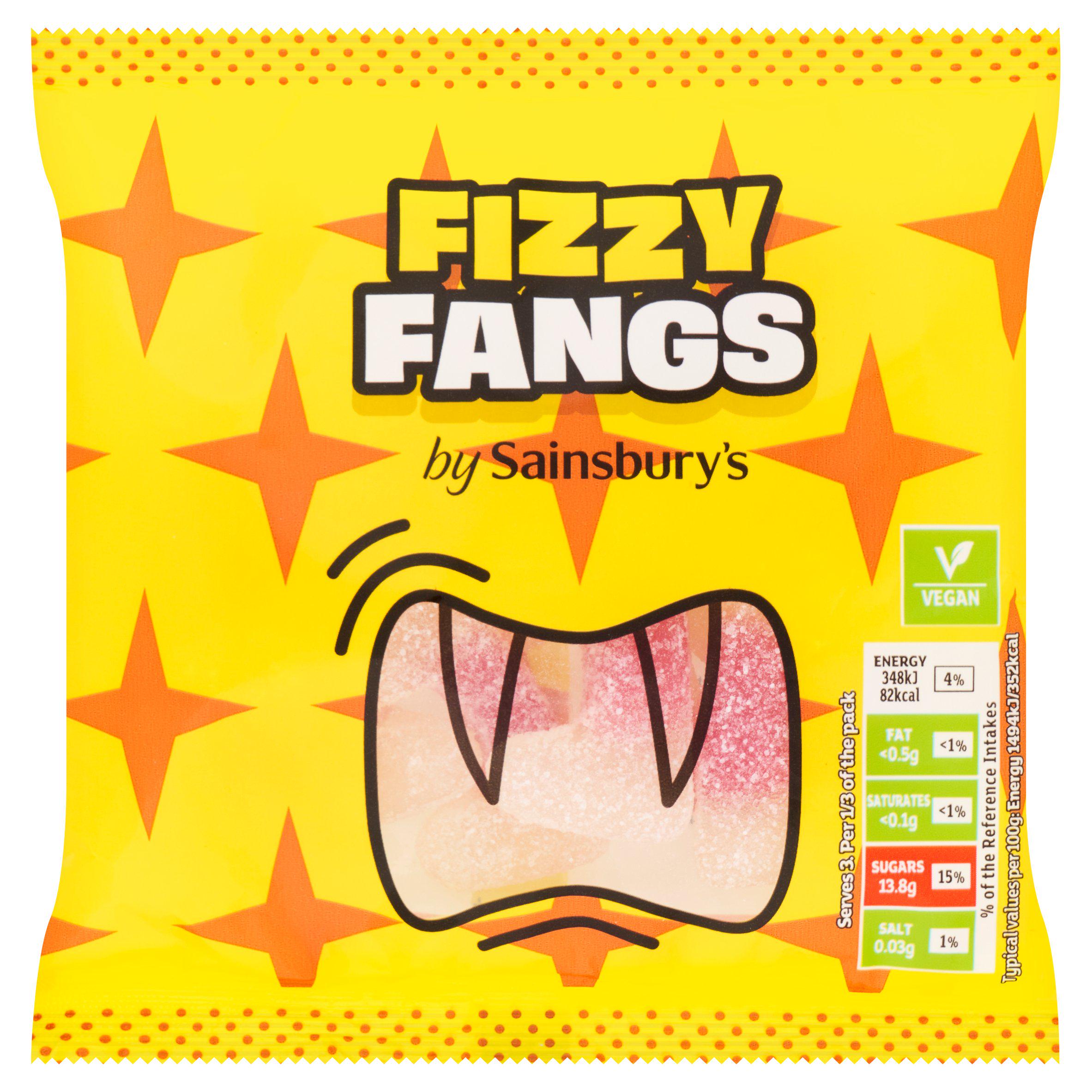Sainsbury's 70g Fizzy Fangs