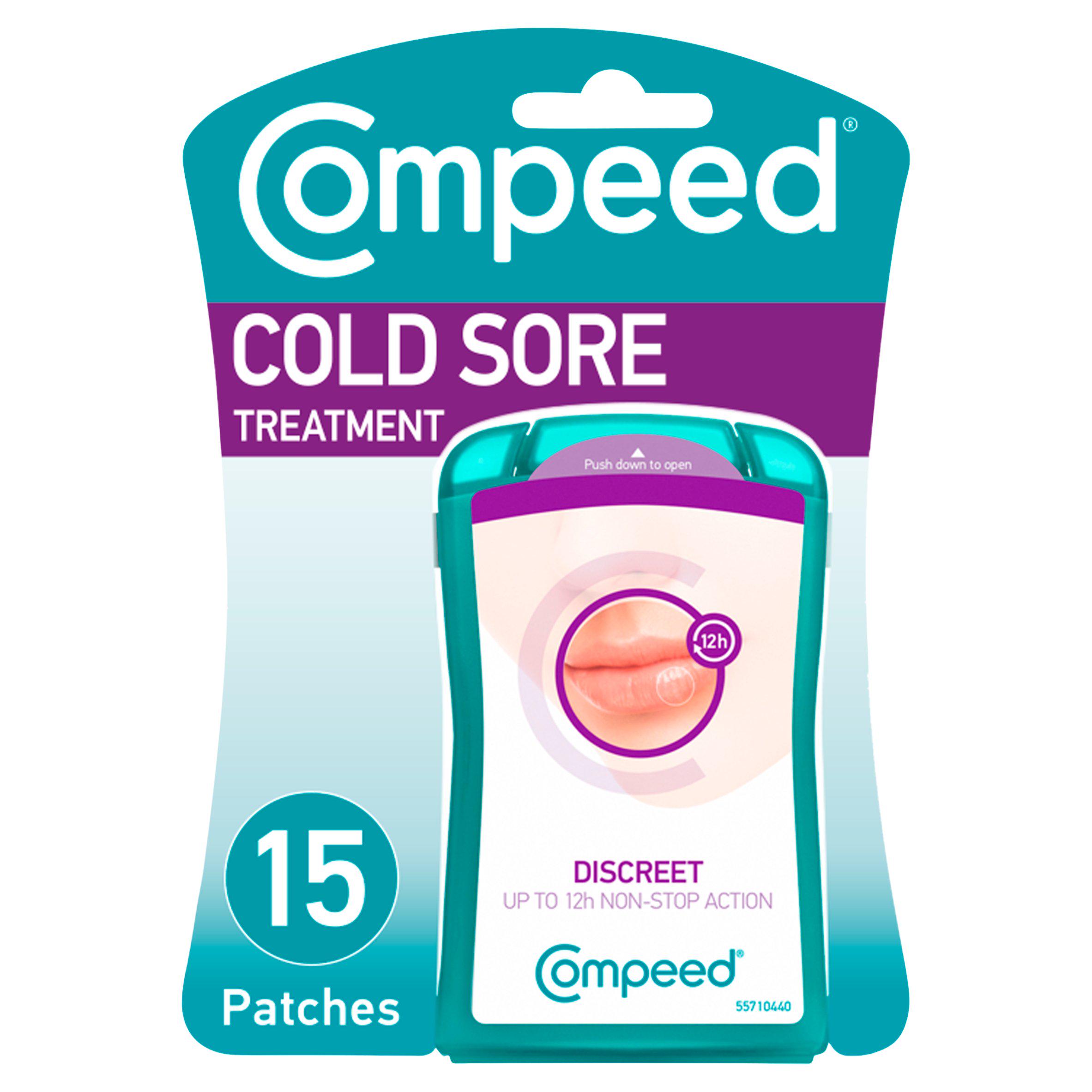 Compeed Cold Sore Invisible Patches, Medium x15