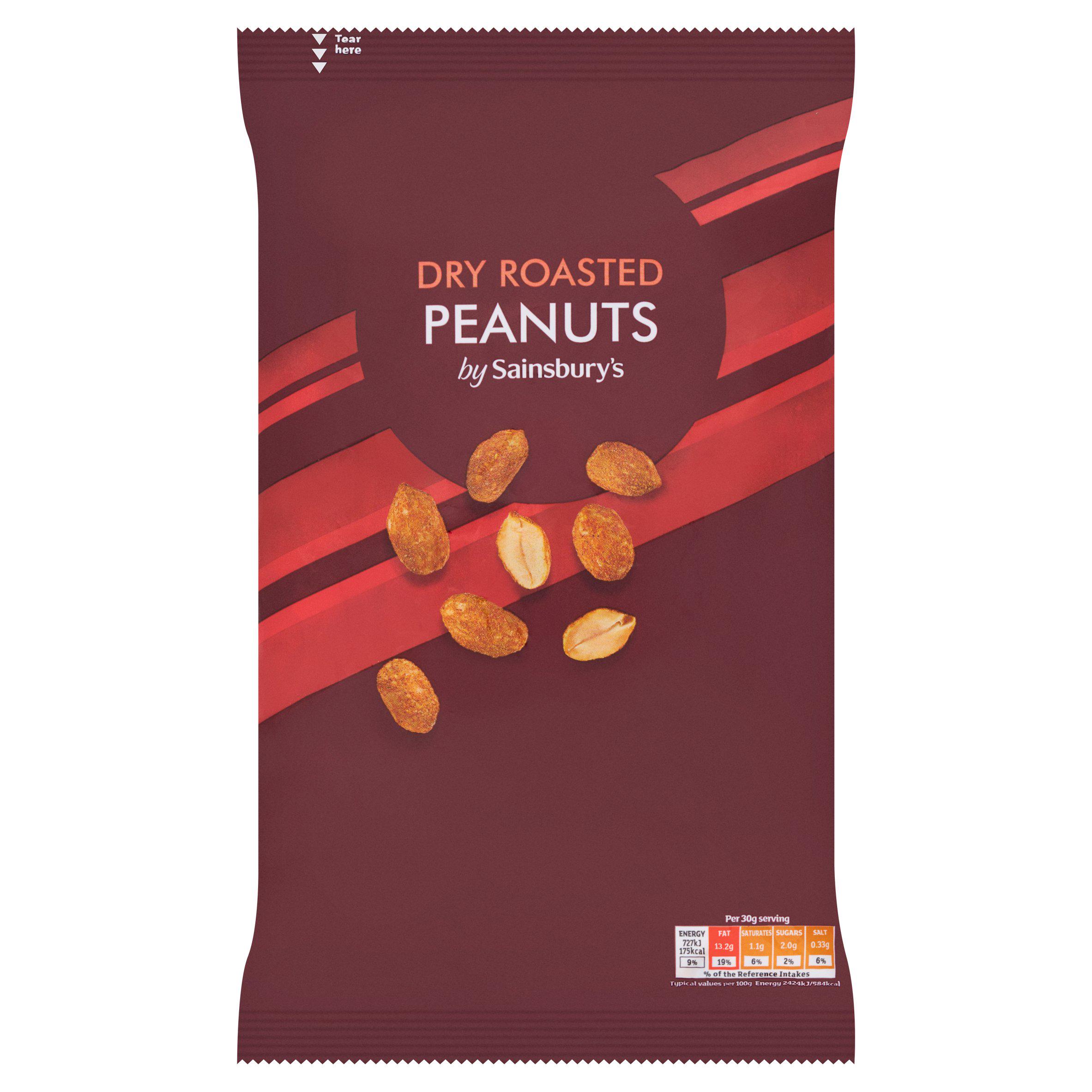 Sainsbury's Dry Roasted Peanuts 550g