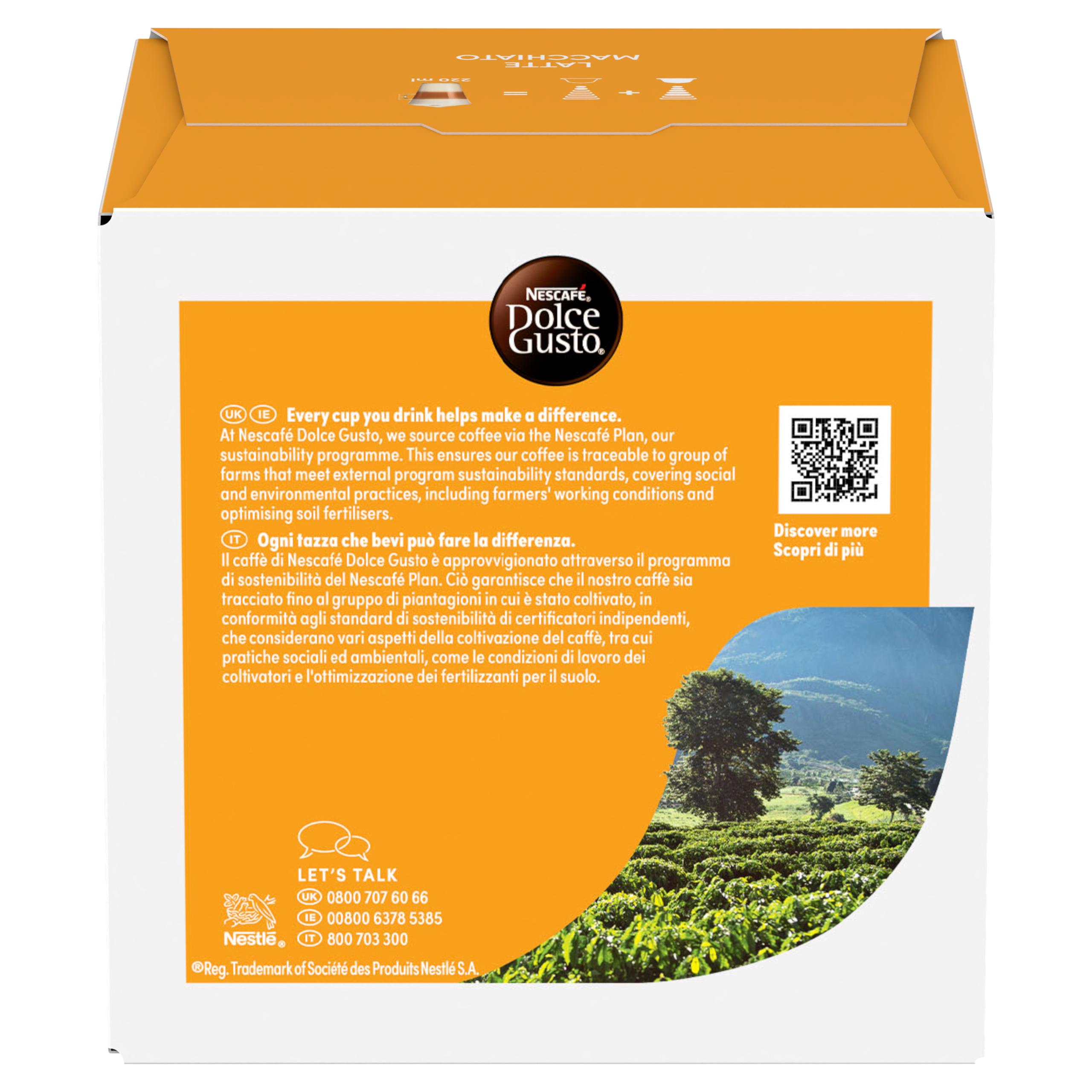 Nescafé Dolce Gusto Latte Macchiato Coffee Pods 8 Drinks, x16 thumbnail 4