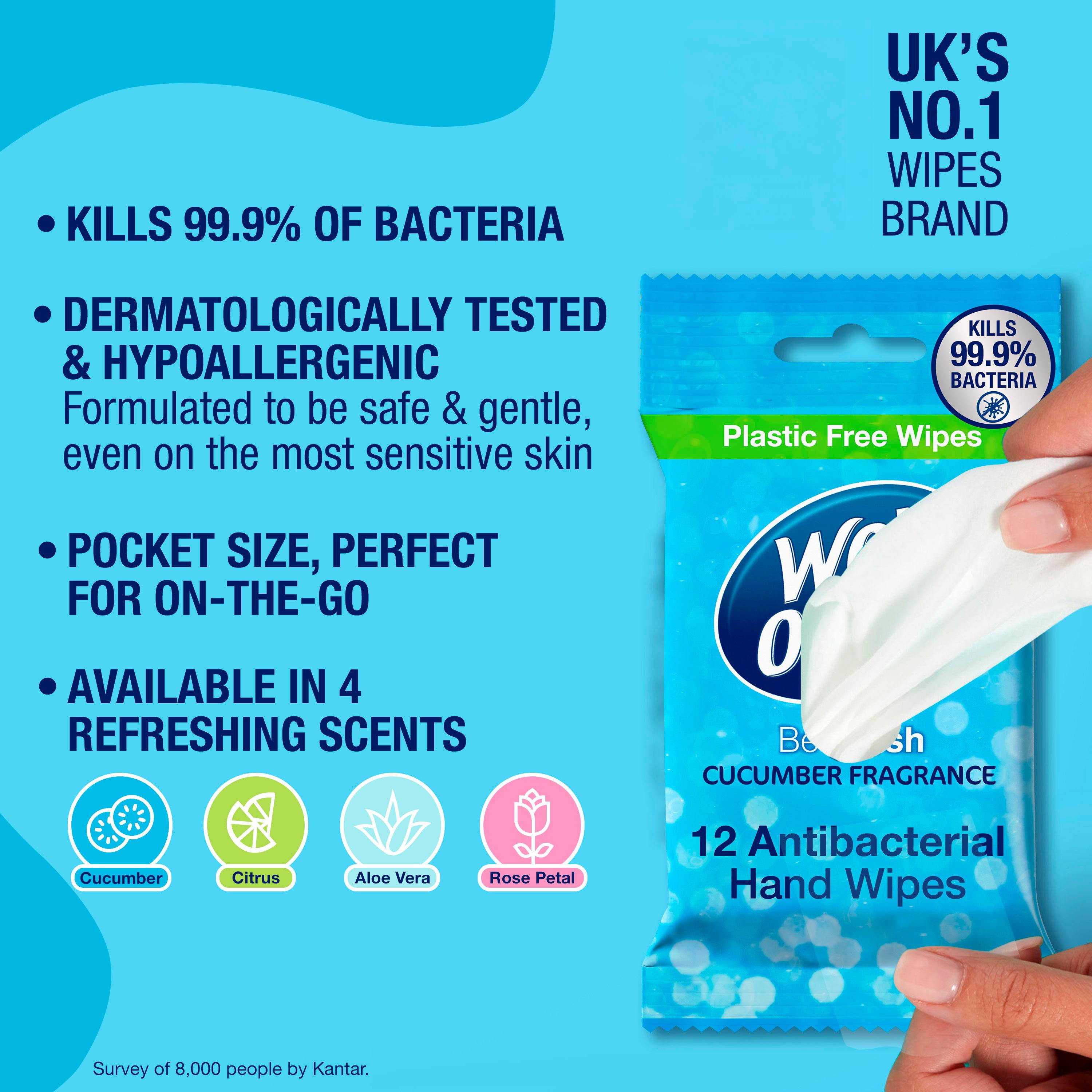 Wet Ones Fresh Antibacterial Hand Wipes x12 thumbnail 2
