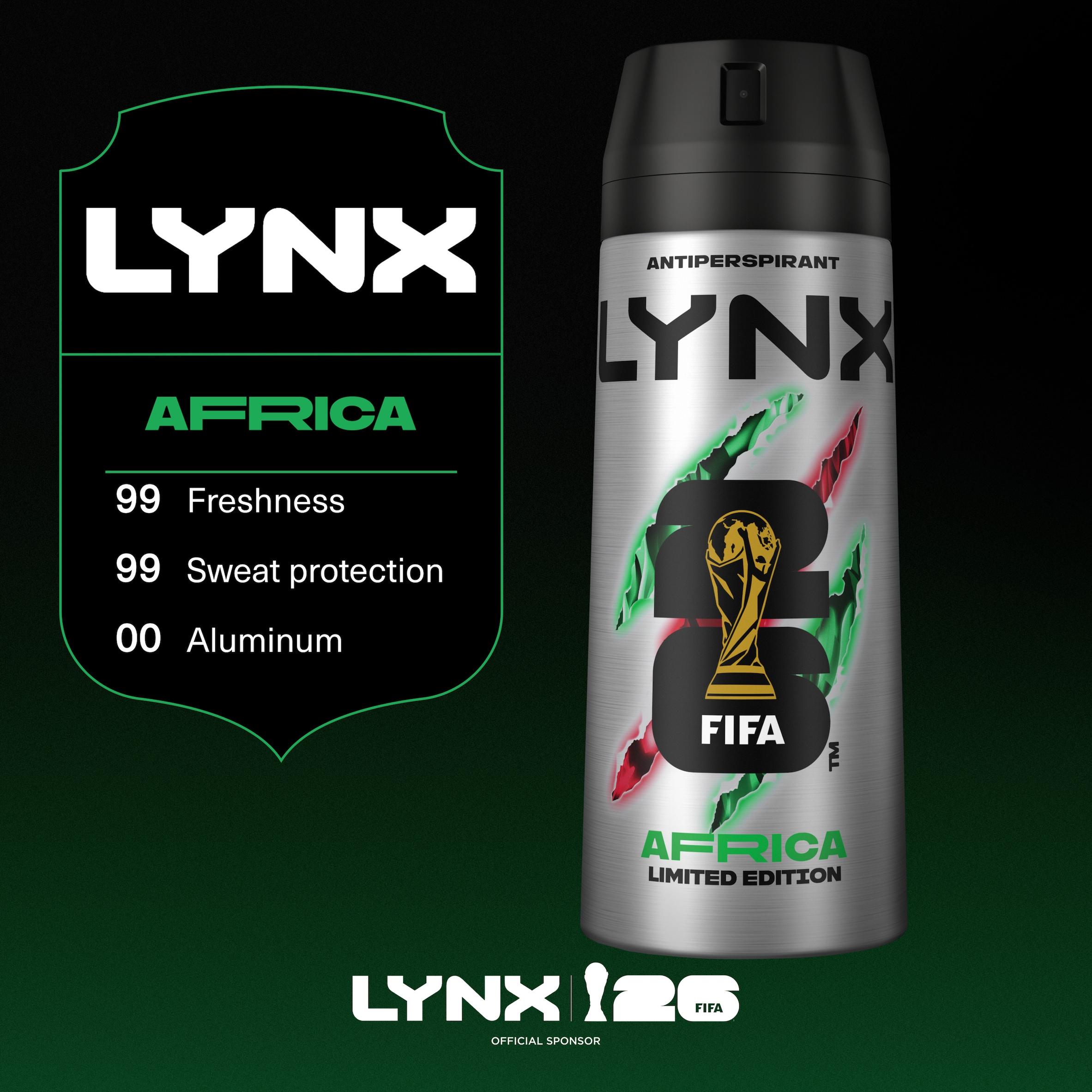 Lynx 150ml Africa 72h Antiperspirant Aerosol Deodorant for Men thumbnail 5