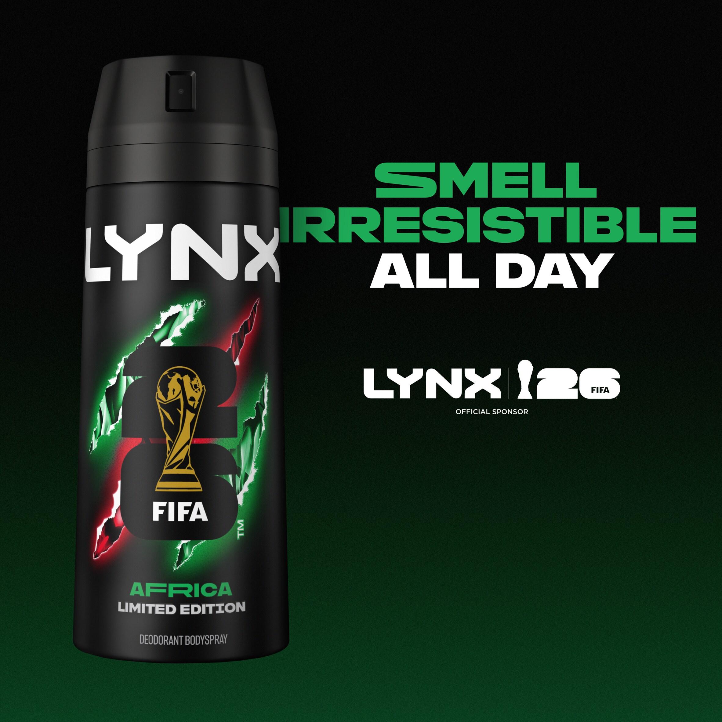 Lynx 150ml Africa 48h Deodorant Aerosol Body Spray for Men thumbnail 2