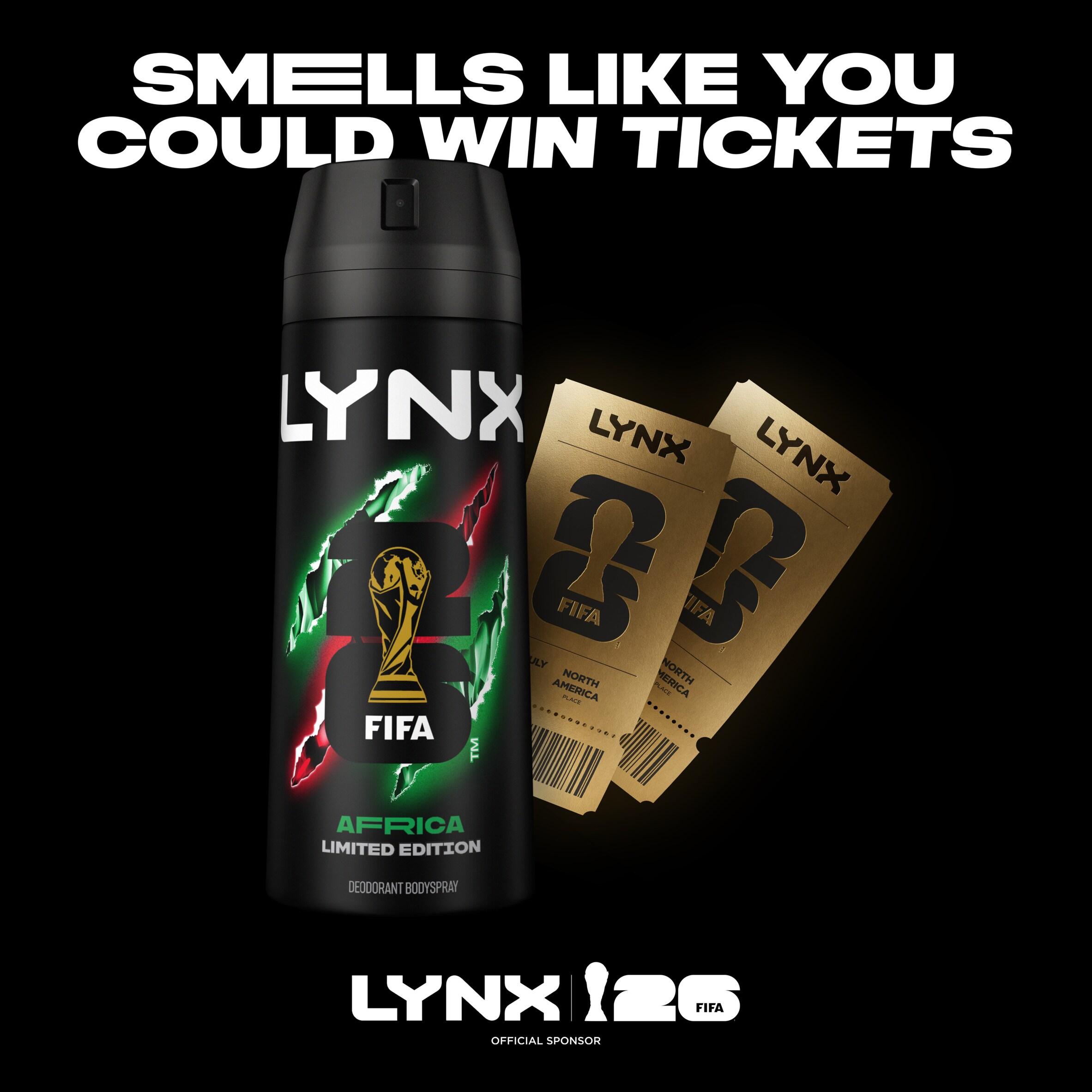 Lynx 150ml Africa 48h Deodorant Aerosol Body Spray for Men thumbnail 5