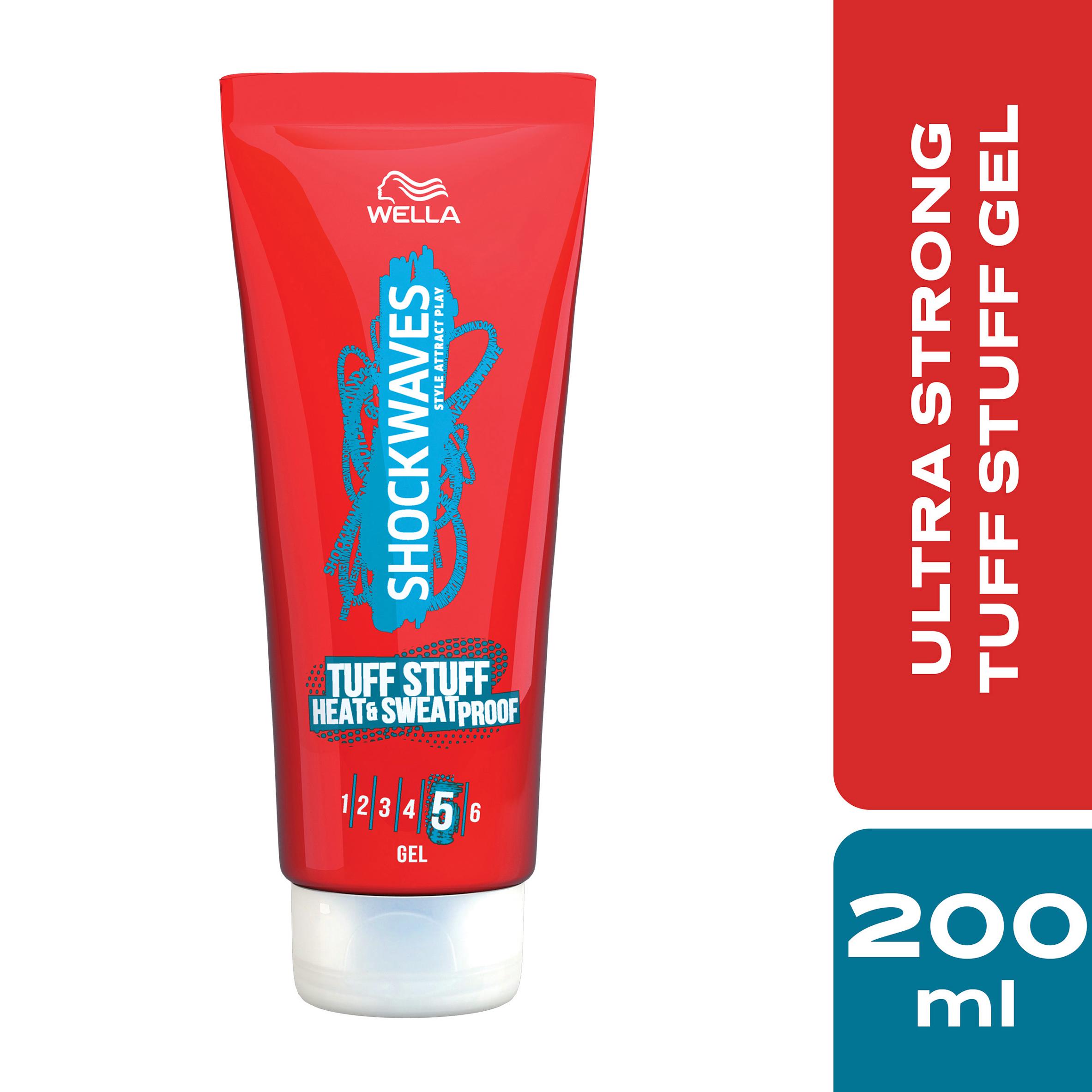 Wella Shockwaves 200ml Tuff Stuff Heat & Sweatproof Ultra Strong Gel thumbnail 2