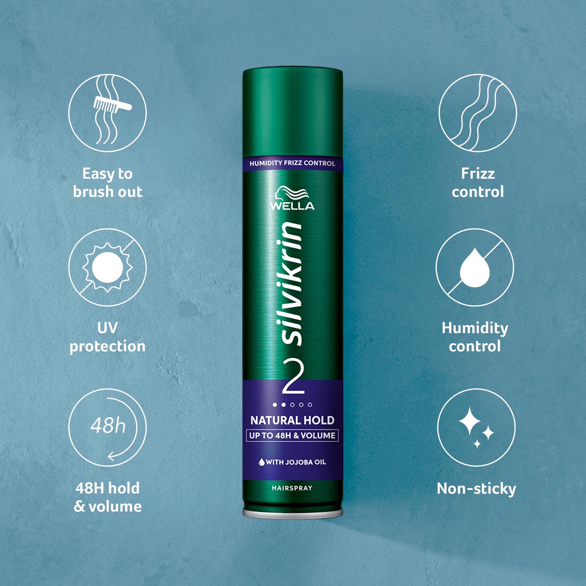Wella Silvikrin Natural Hold Hairspray 400ml thumbnail 2