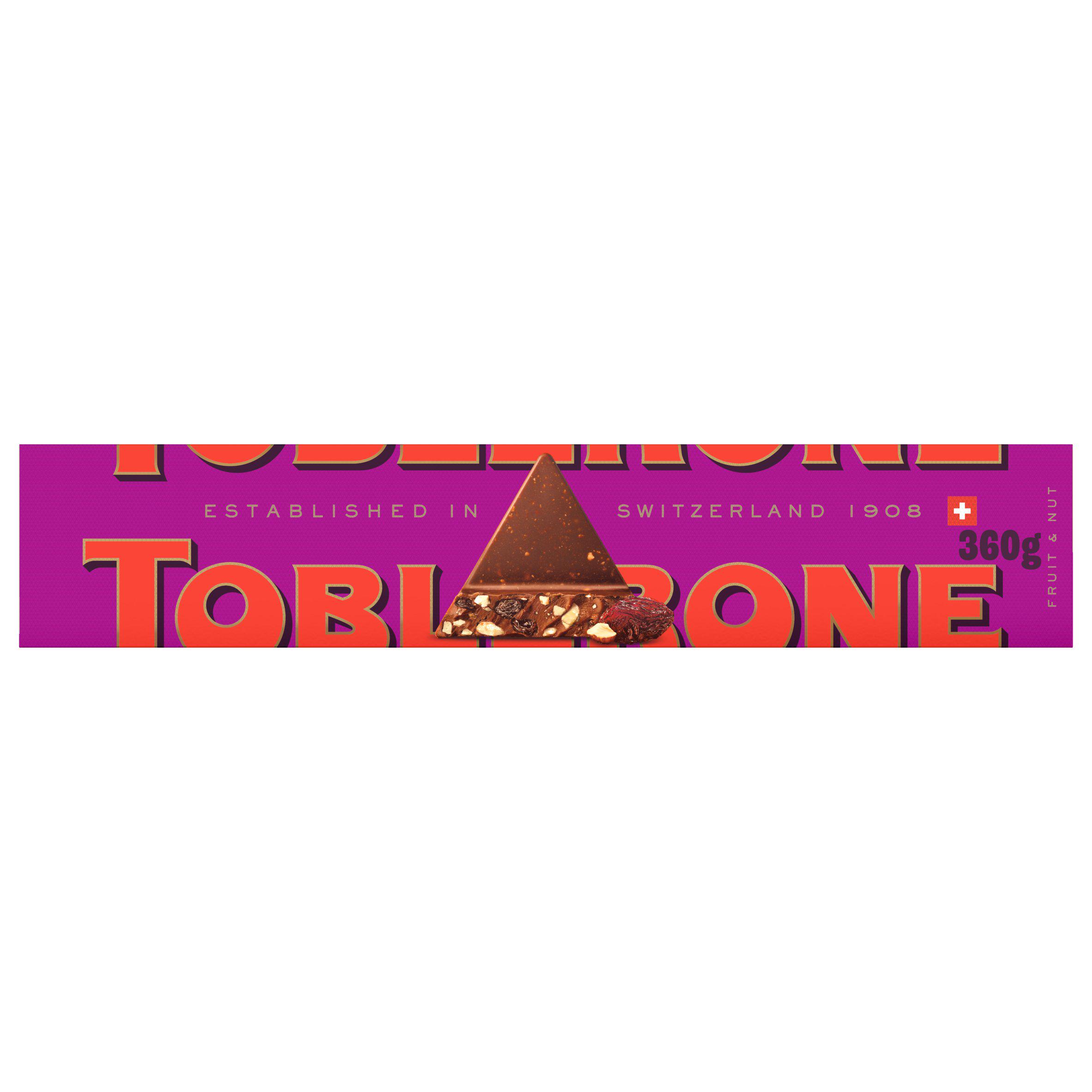 Toblerone 340g Milk Chocolate with Fruit & Almond Gifting Bar