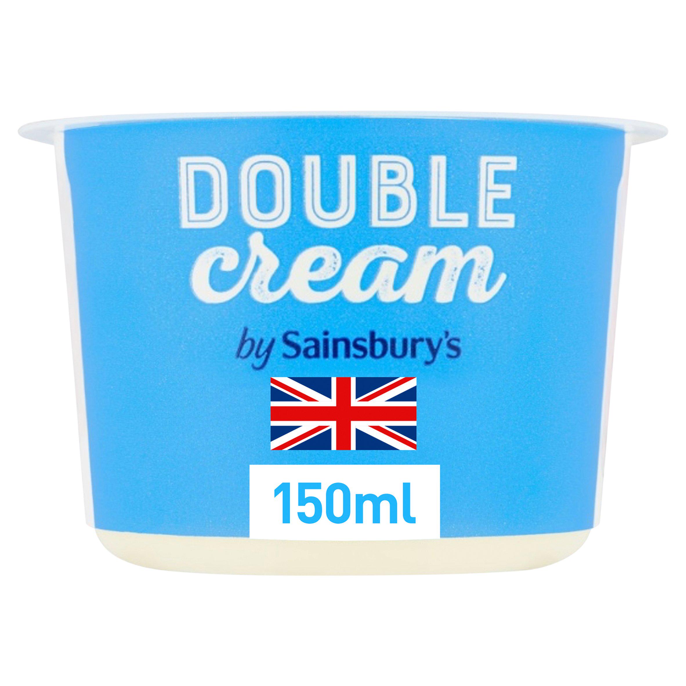 Sainsbury's British Double Cream 150ml