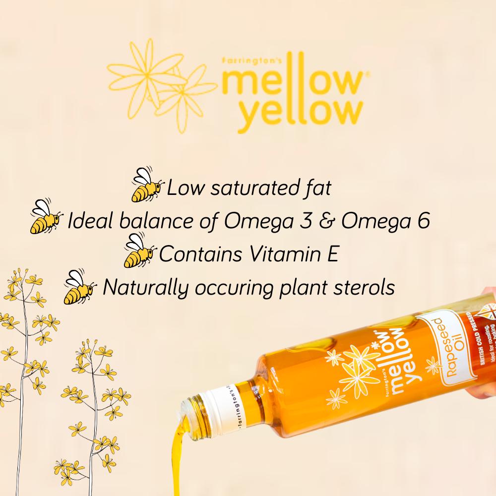 Farrington's Mellow Yellow Cold Pressed Rapeseed Oil 500ml thumbnail 4