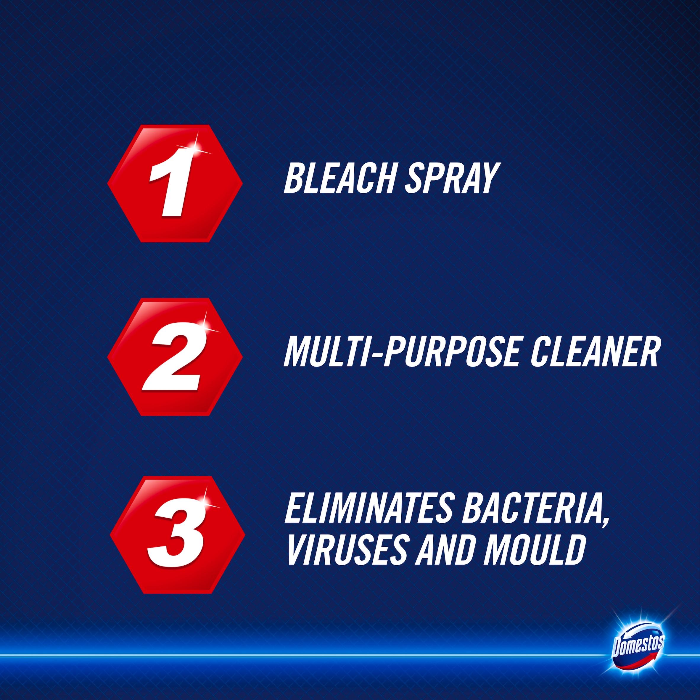 Domestos Multipurpose Bleach Cleaner Spray 700ml thumbnail 4