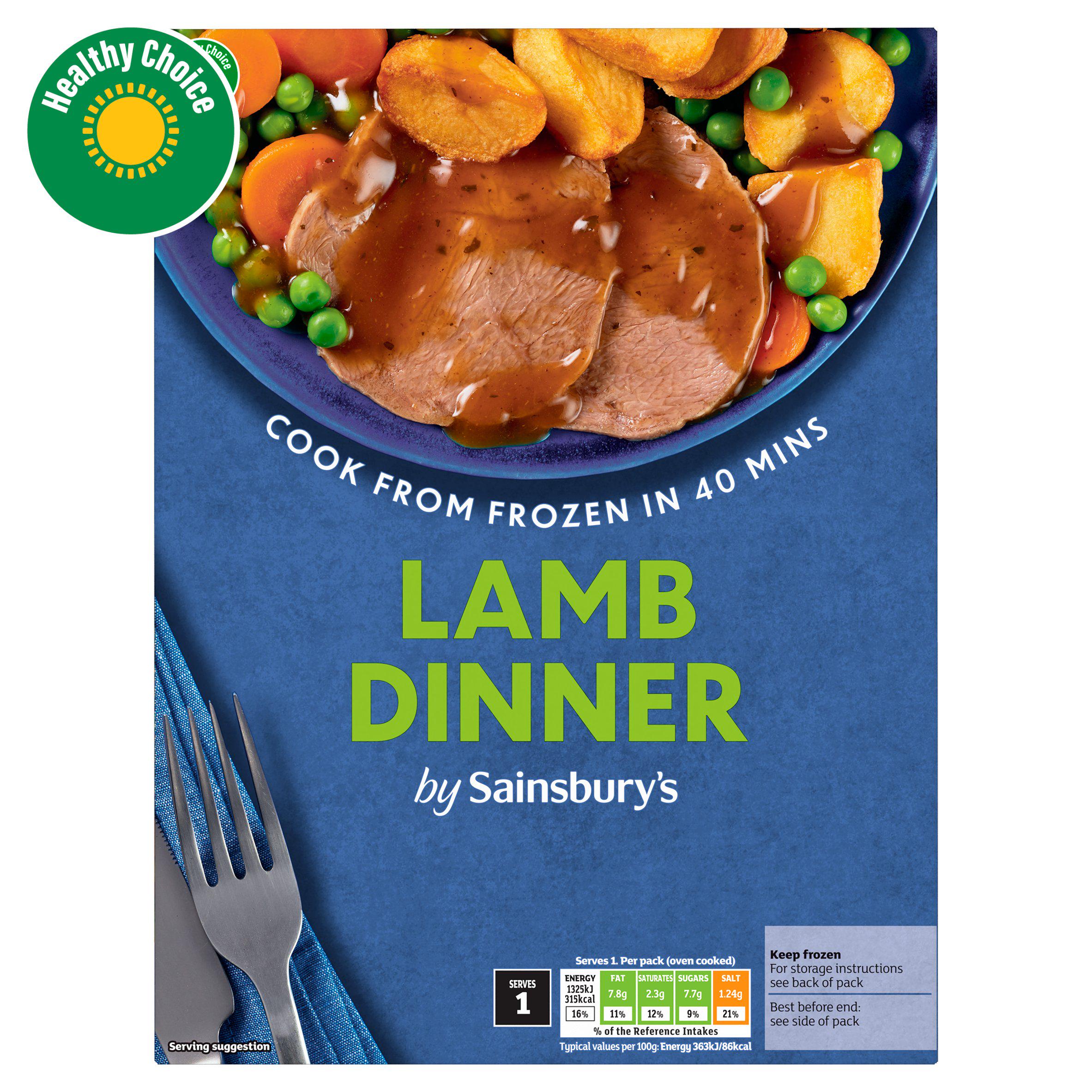 Sainsbury's Roast Lamb Dinner Ready Meal For 1 400g