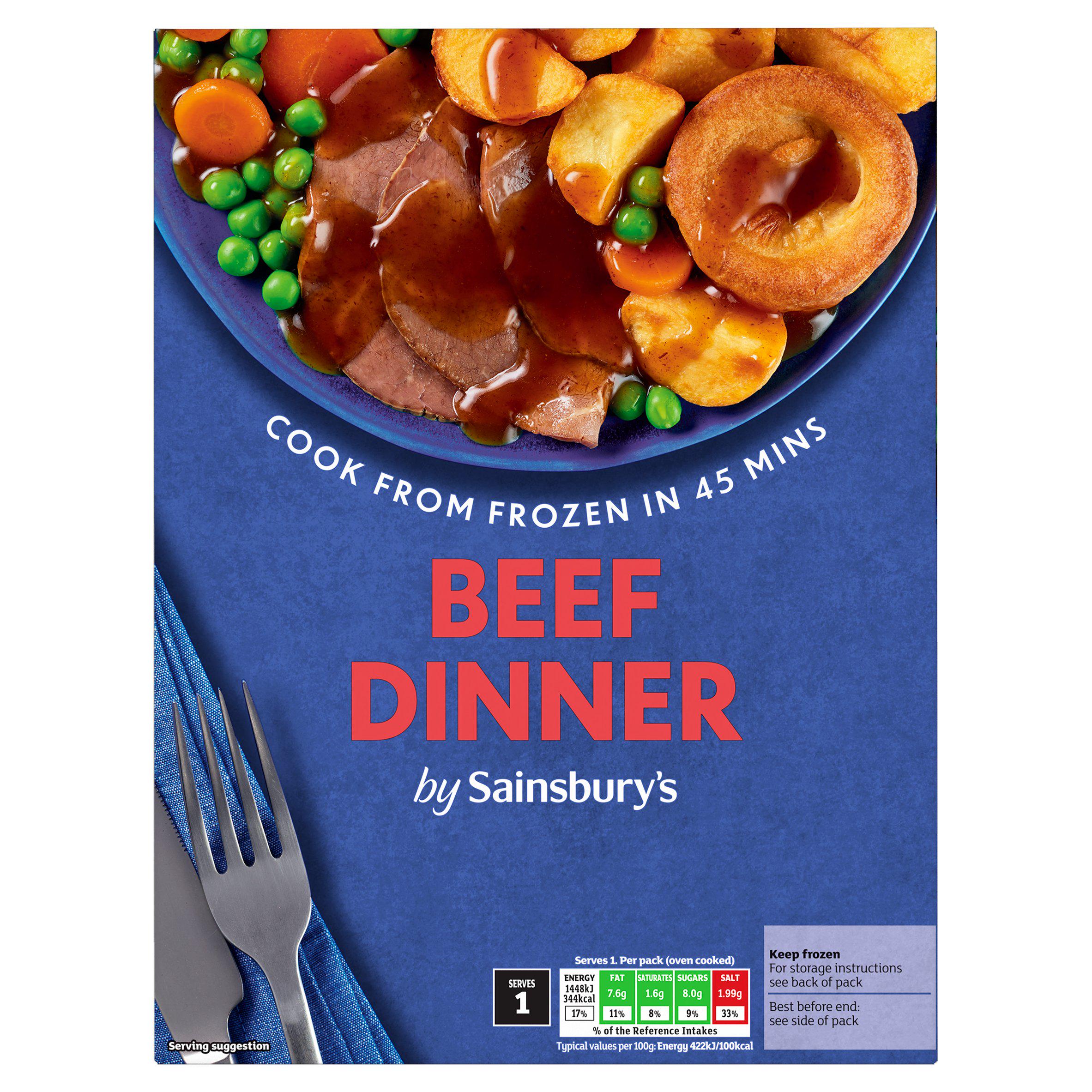 Sainsbury's Roast Beef Dinner Ready Meal For 1 400g