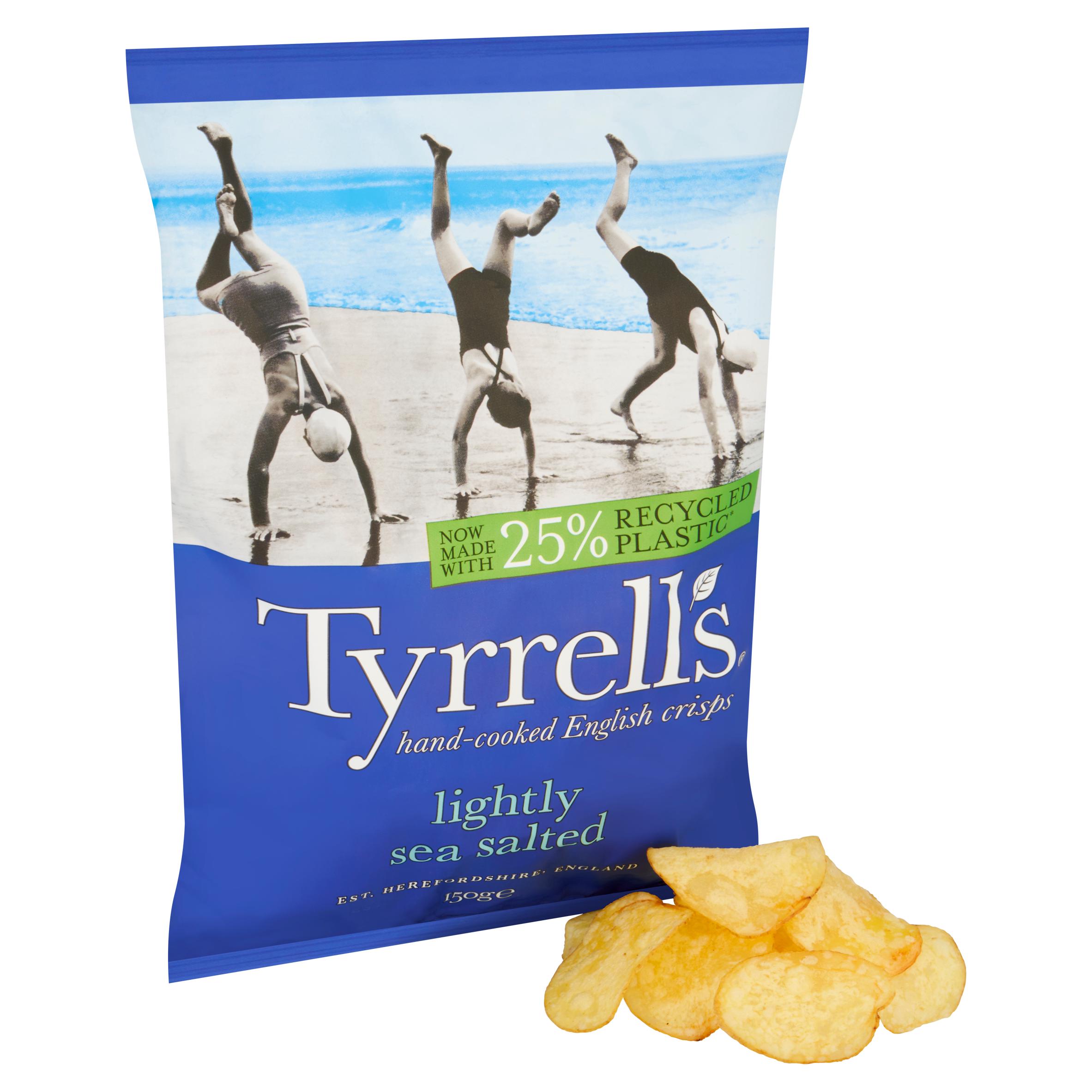 Tyrrells Chips Lightly Sea Salted 150g thumbnail 2