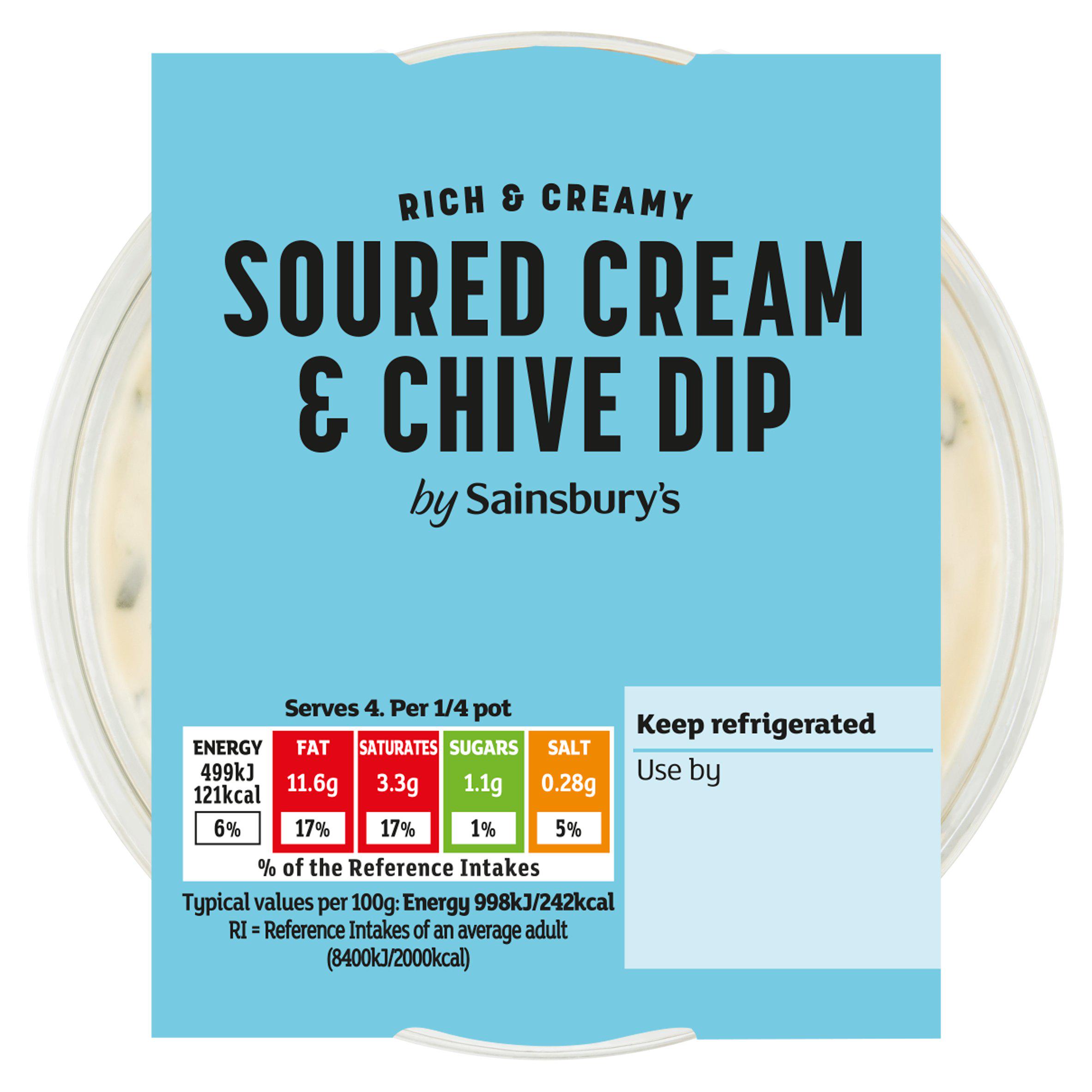 Sainsbury's Soured Cream & Chive Dip 200g