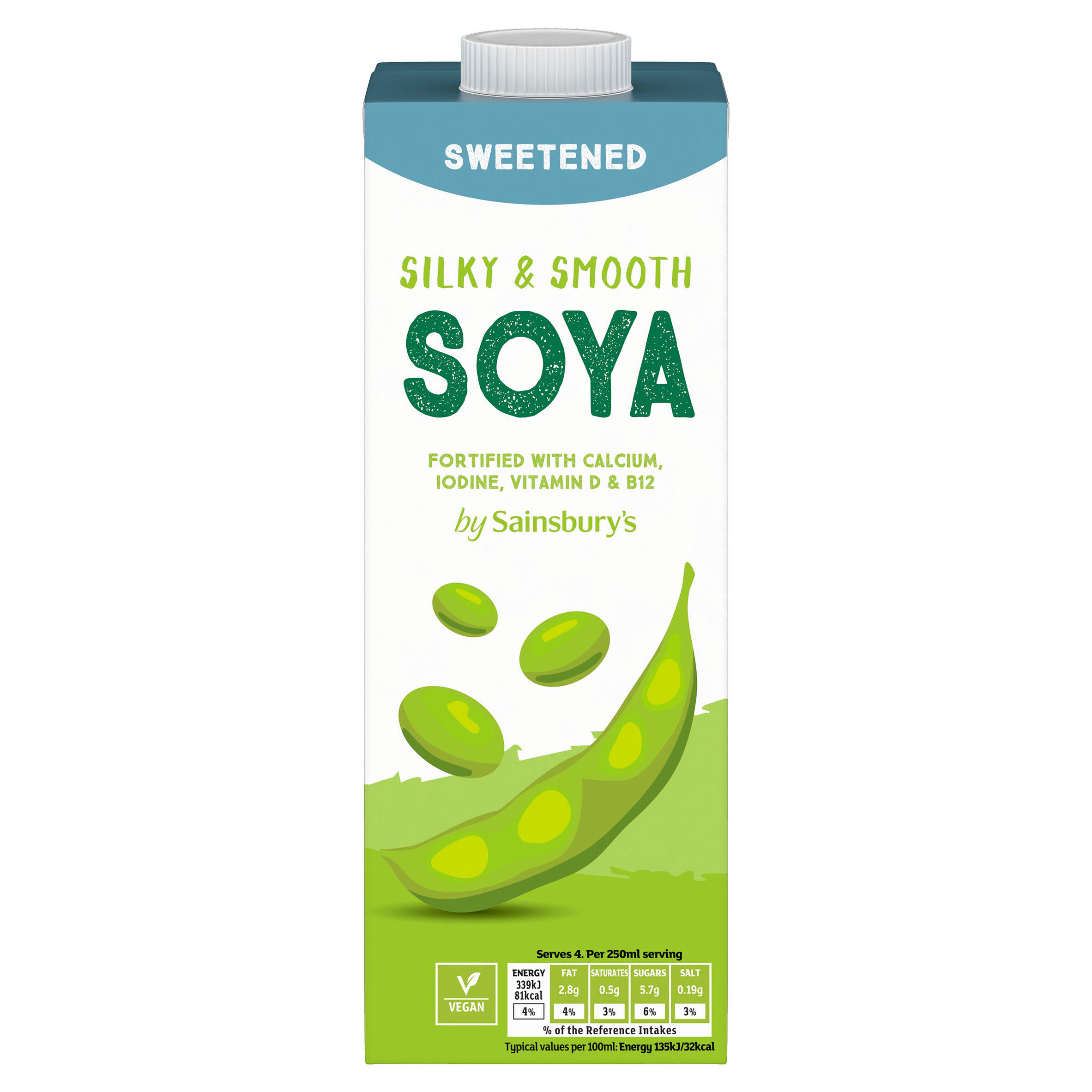 Sainsbury's Sweetened Long Life Soya Drink 1L