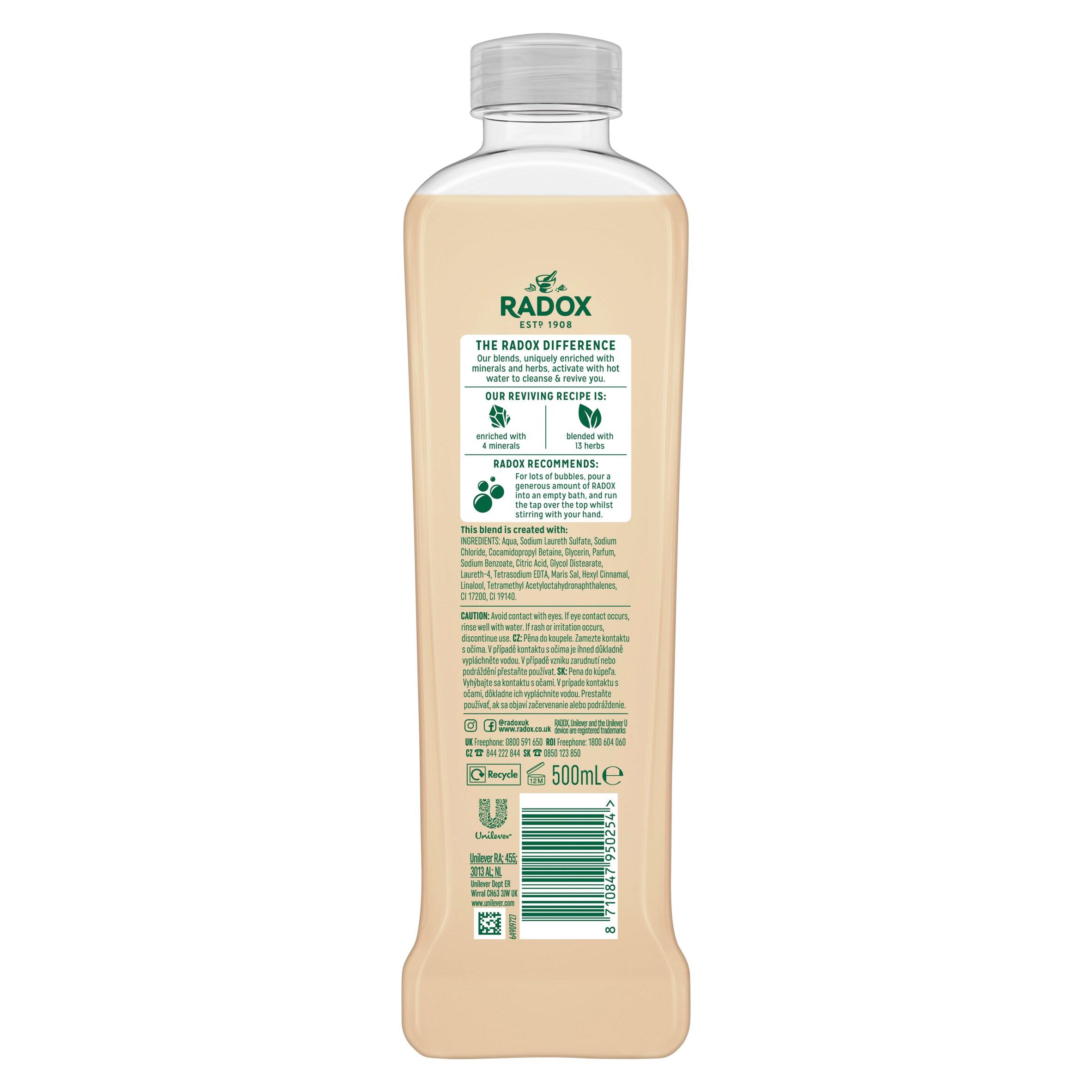 Radox Feel Pampered Bath Soak Bubble Bath 500ml thumbnail 6