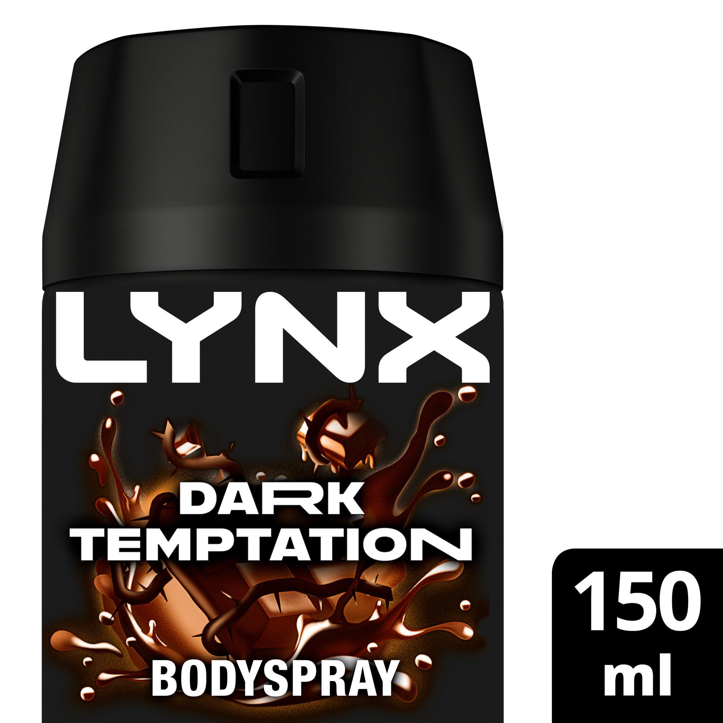 Lynx 150ml Dark Temptation 48h Deodorant Aerosol Body Spray for Men