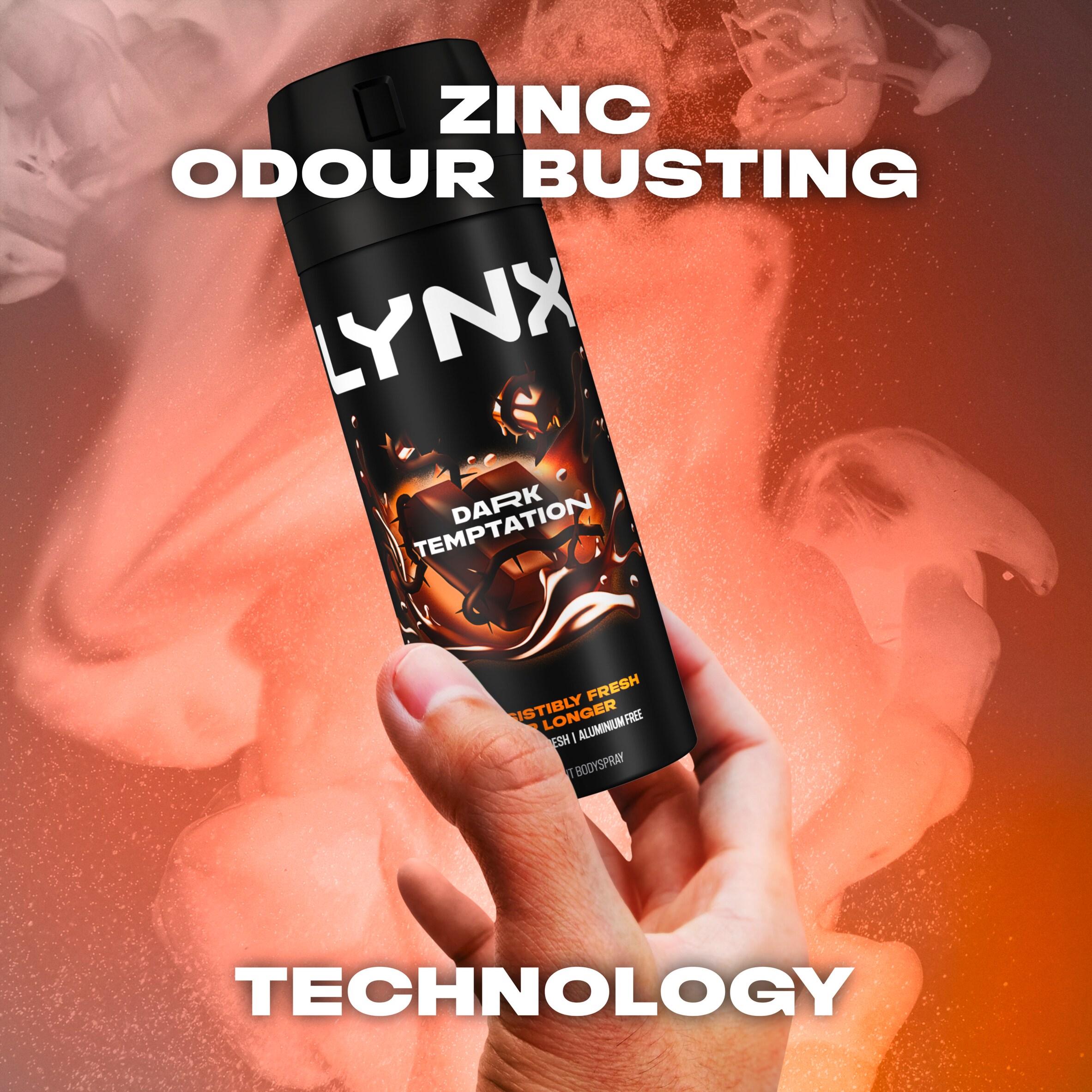 Lynx 150ml Dark Temptation 48h Deodorant Aerosol Body Spray for Men thumbnail 3
