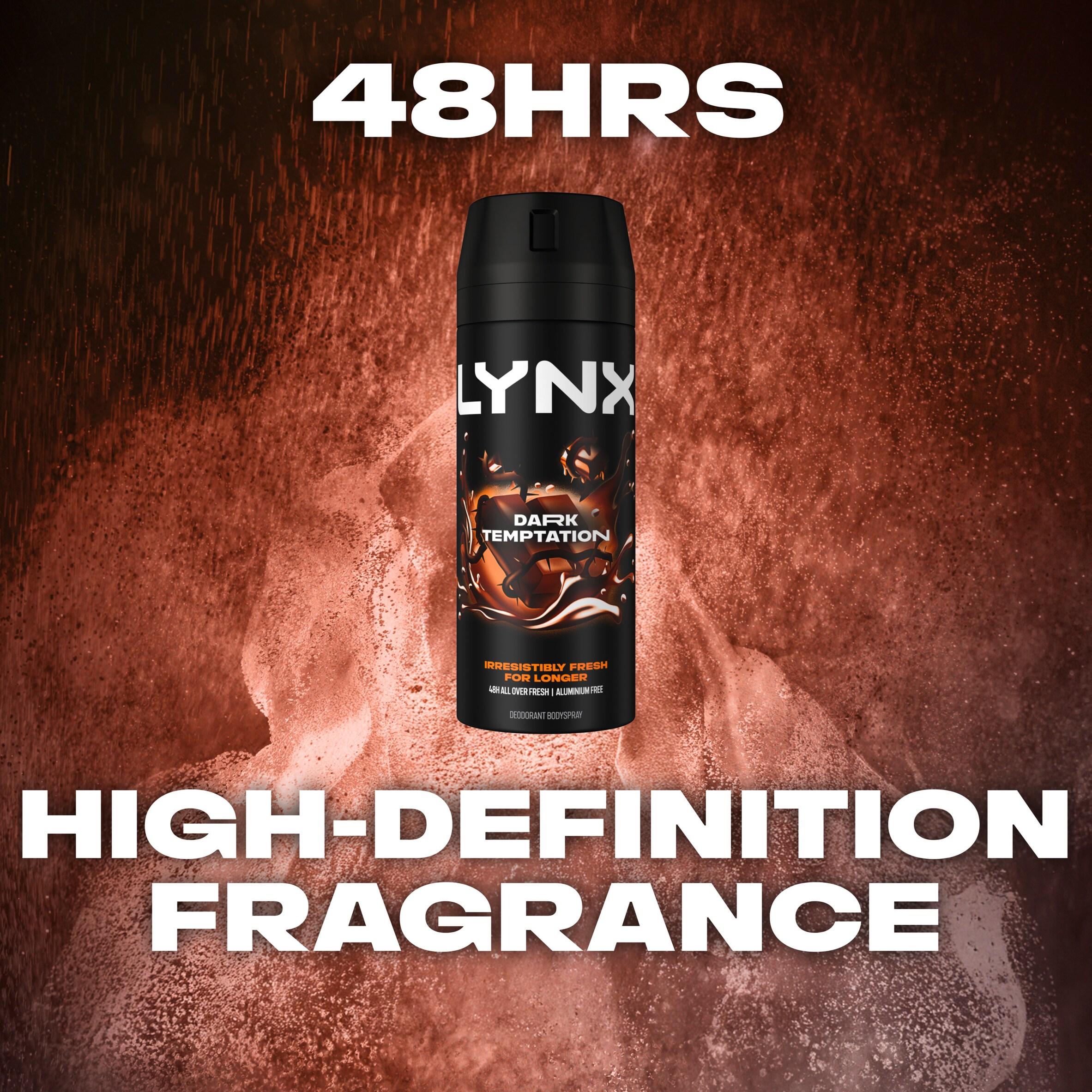 Lynx 150ml Dark Temptation 48h Deodorant Aerosol Body Spray for Men thumbnail 4