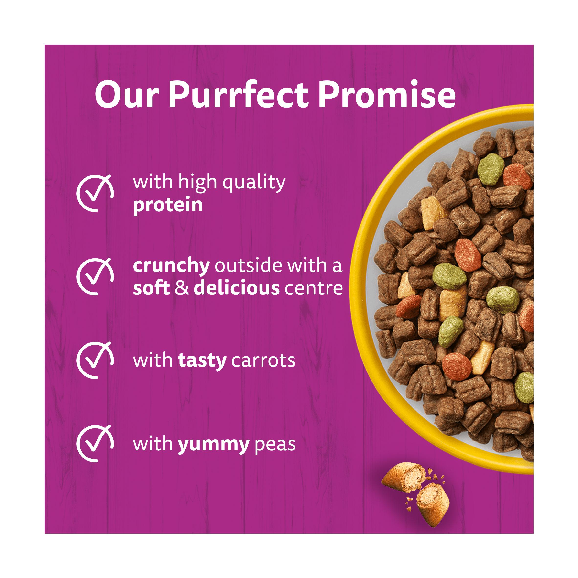 Whiskas 1+ Chicken Complete Adult Dry Cat Food 800g thumbnail 2