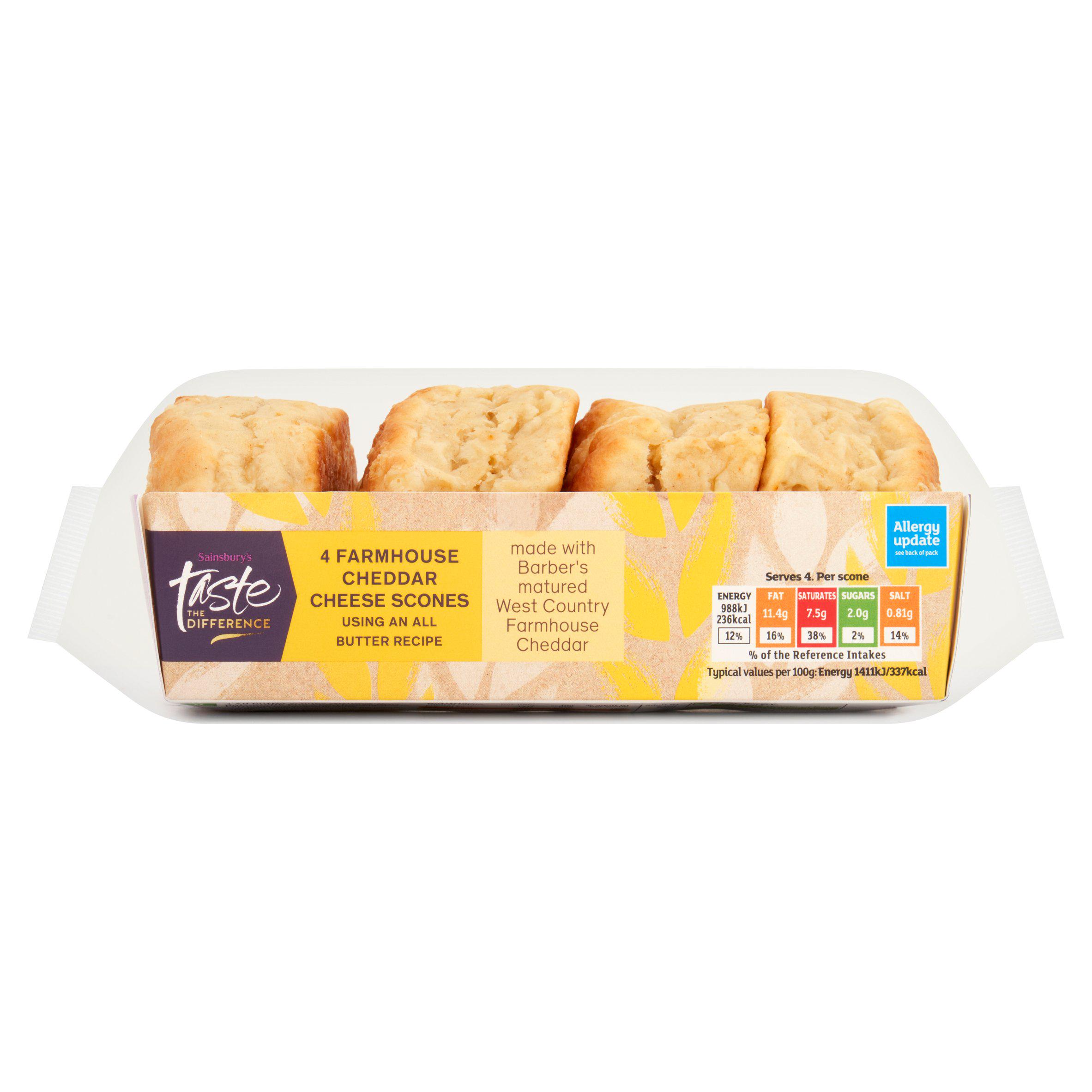 Sainsbury's Farmhouse Cheese Scones, Taste Difference x4
