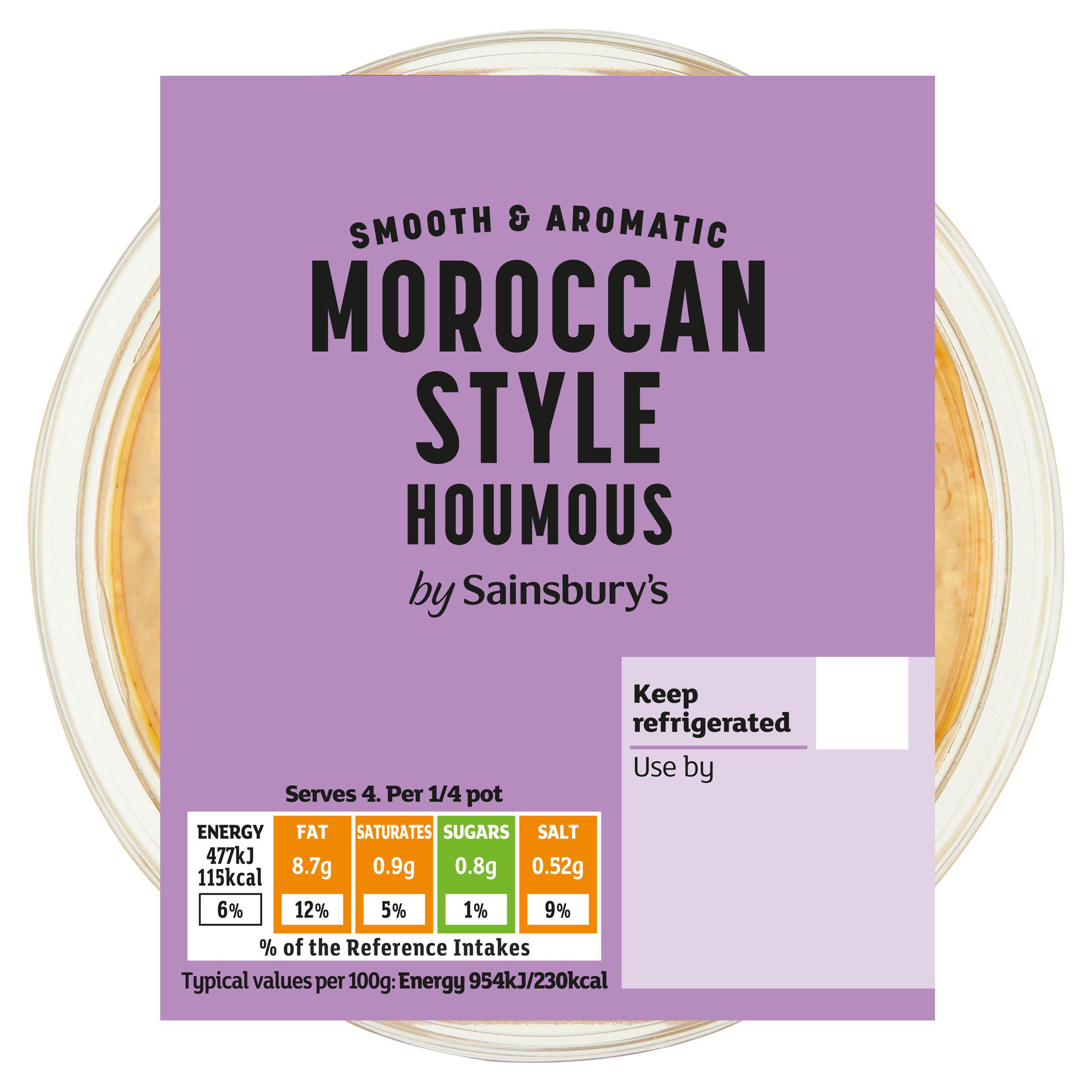 Sainsbury's Aromatic Moroccan Style Houmous 200g