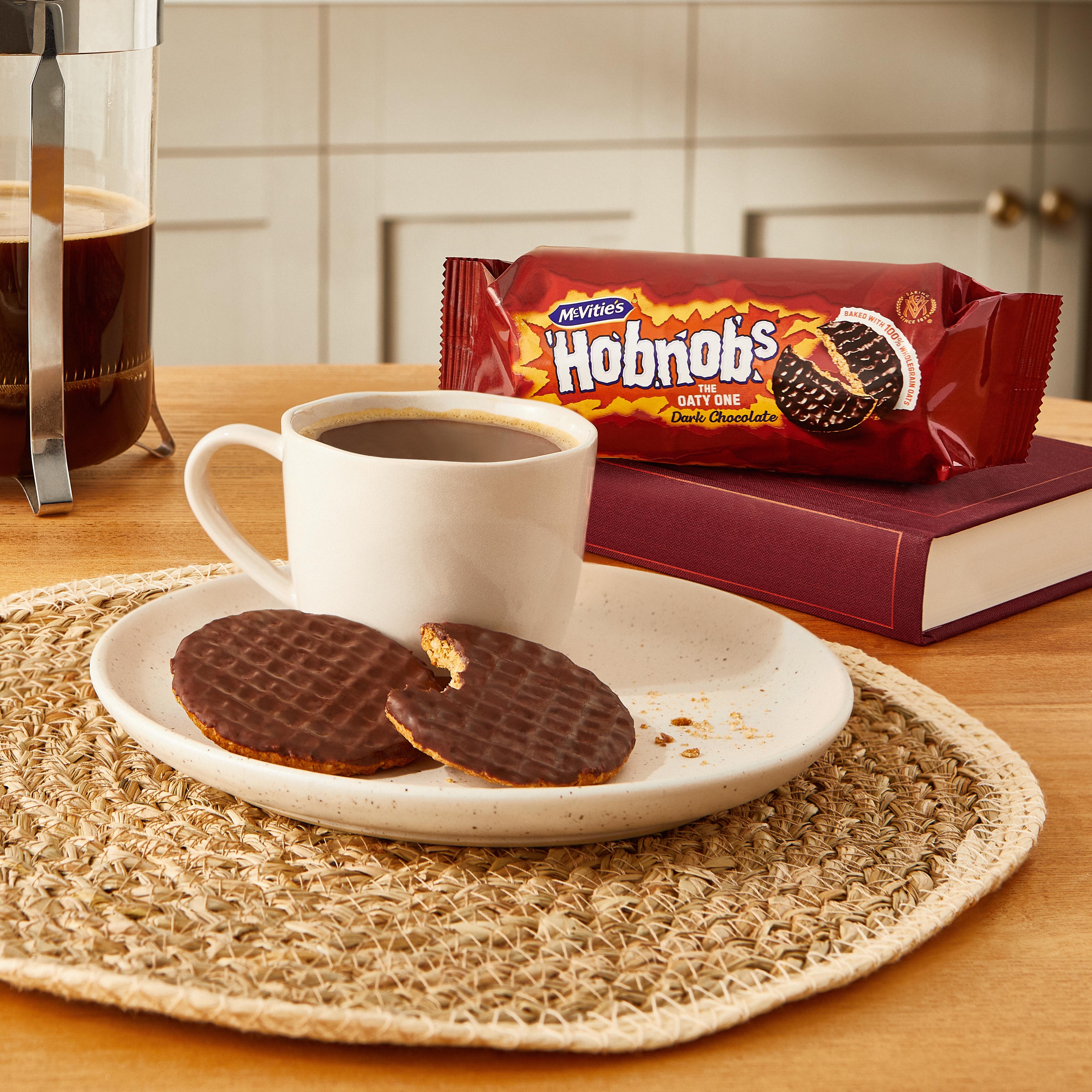 McVitie's Hobnob's Biscuits The Oaty One Dark Chocolate 262g thumbnail 2