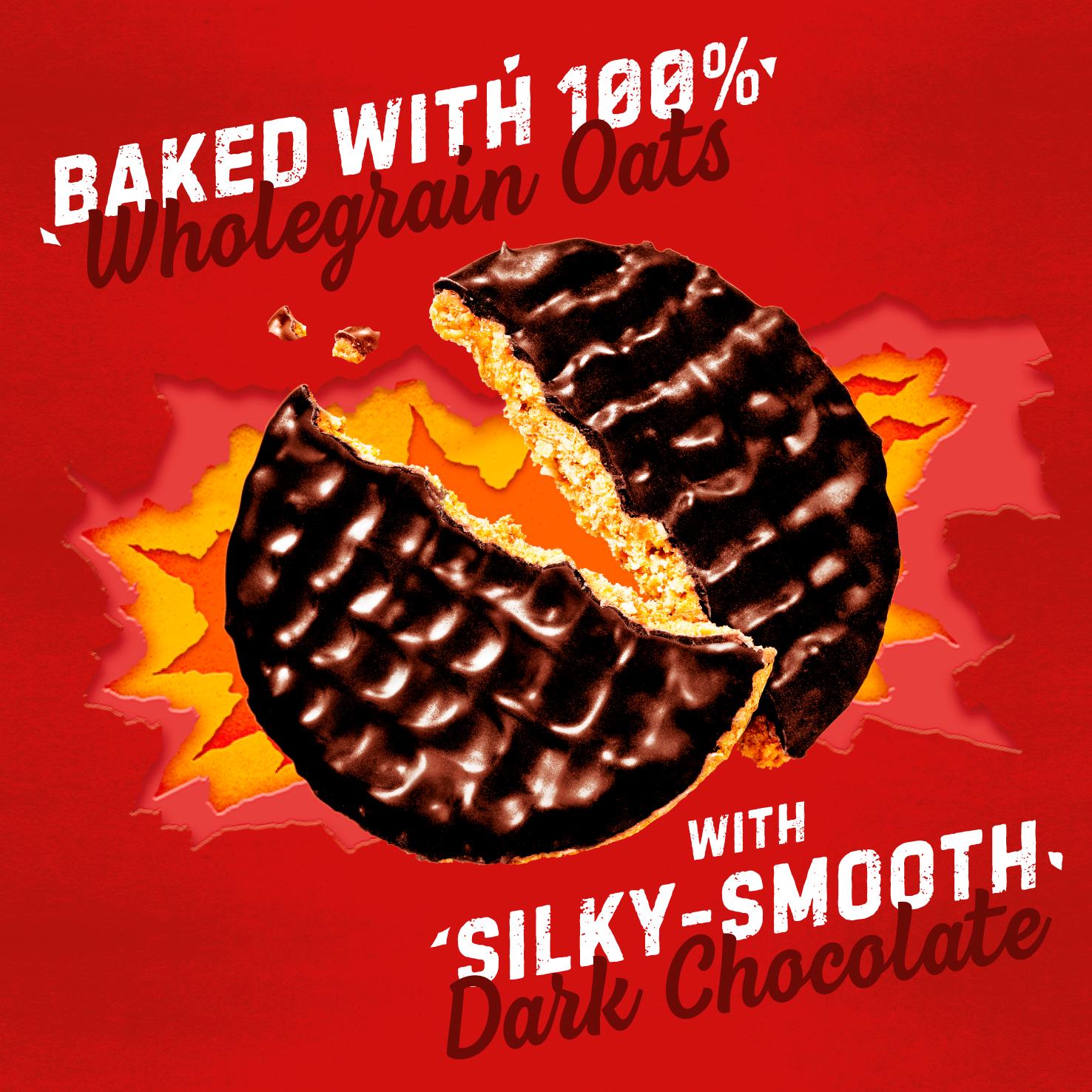 McVitie's Hobnob's Biscuits The Oaty One Dark Chocolate 262g thumbnail 3