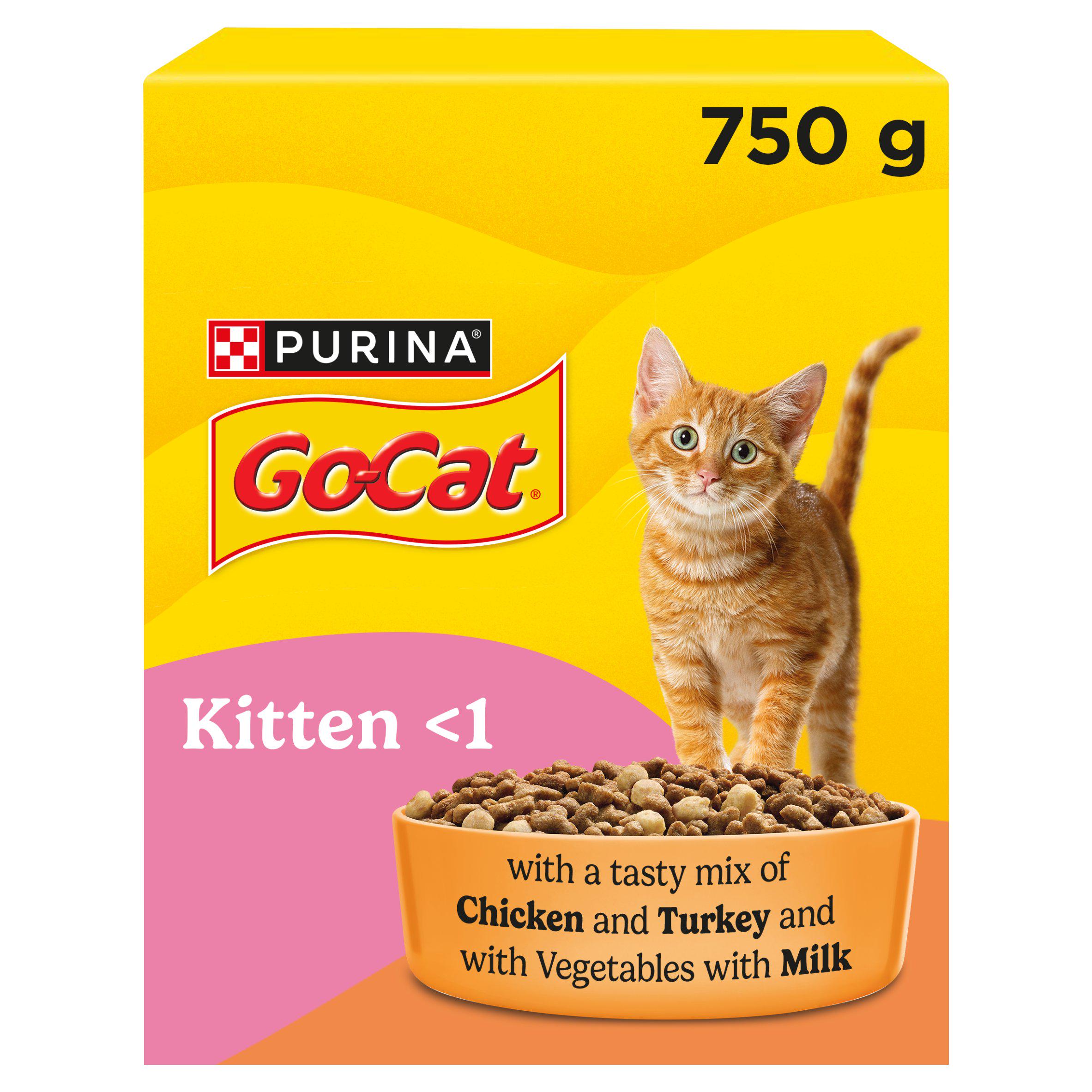 Go-Cat Kitten Chicken, Turkey & Milk Dry Cat Food 750g