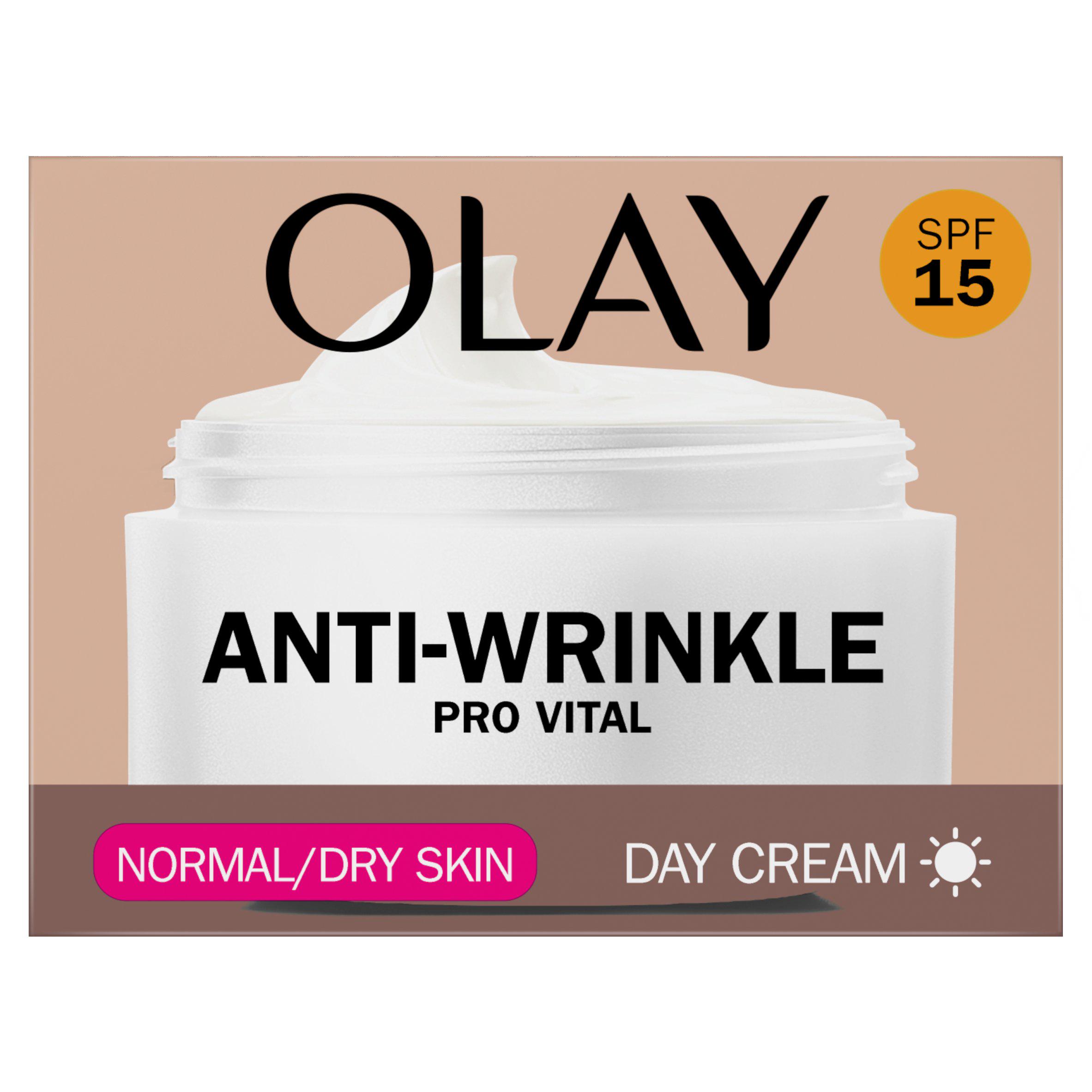 Olay Anti Wrinkle Pro Vital SPF 15 Day Face Cream For Mature Skin 50ml