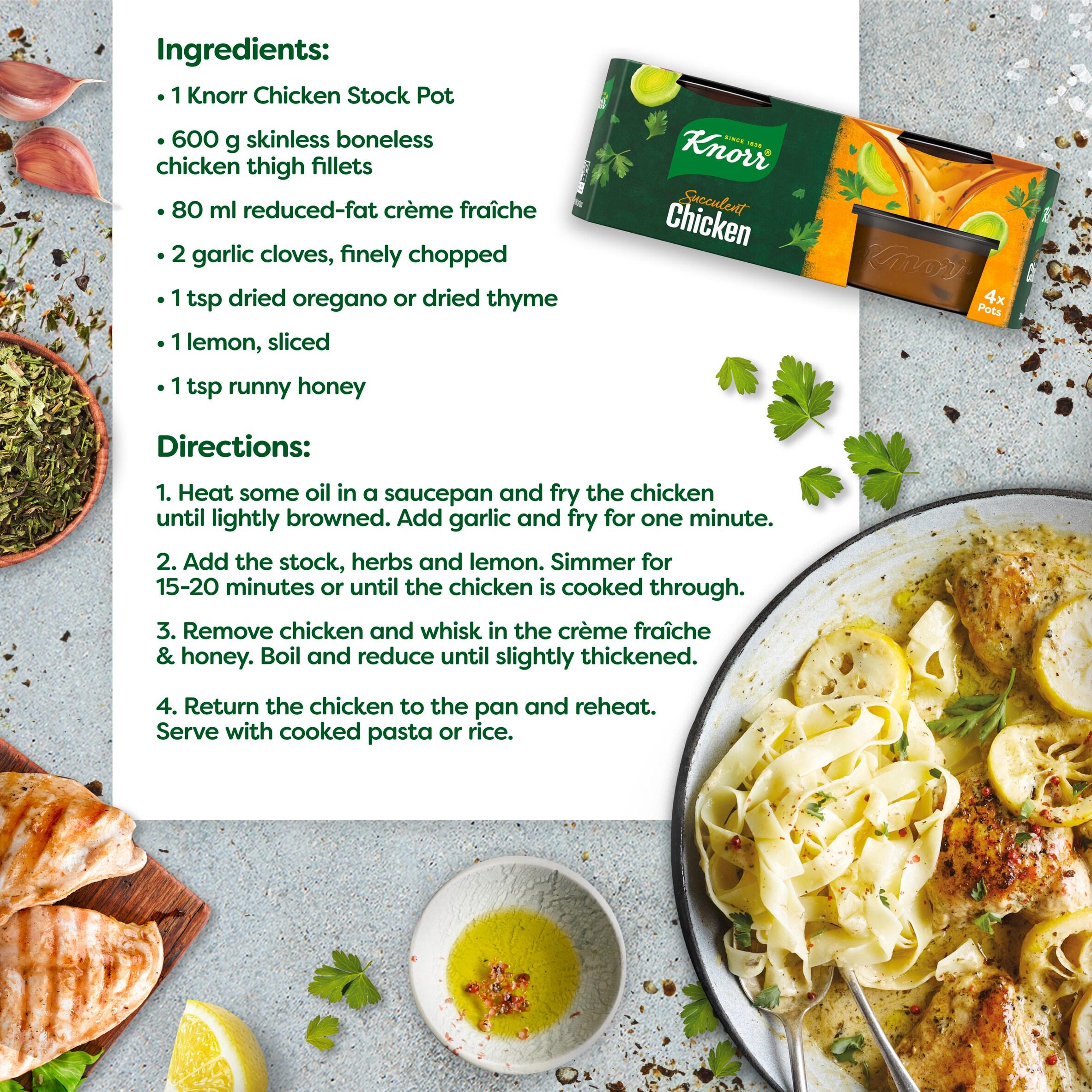 Knorr 4 x 28g Chicken Stock Pots thumbnail 3