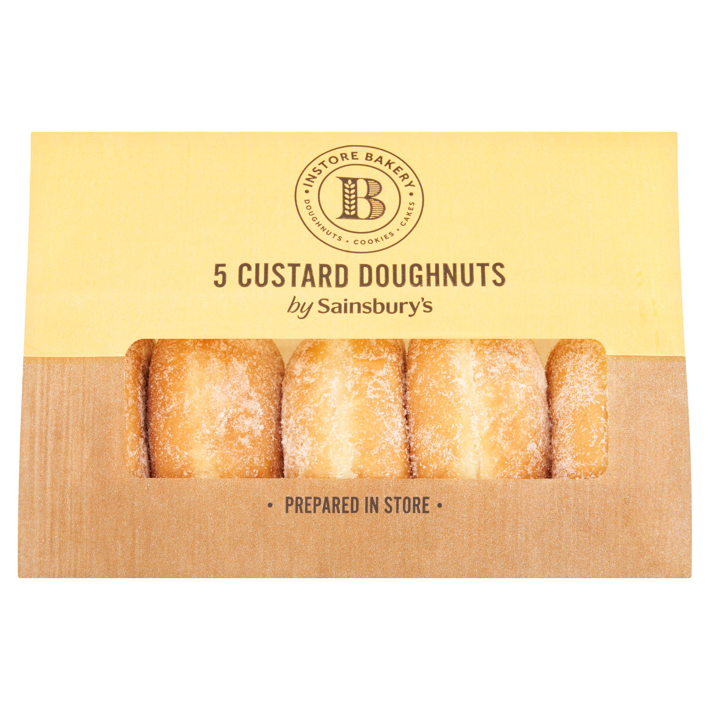 Sainsbury's 5 x Vanilla Custard Doughnuts