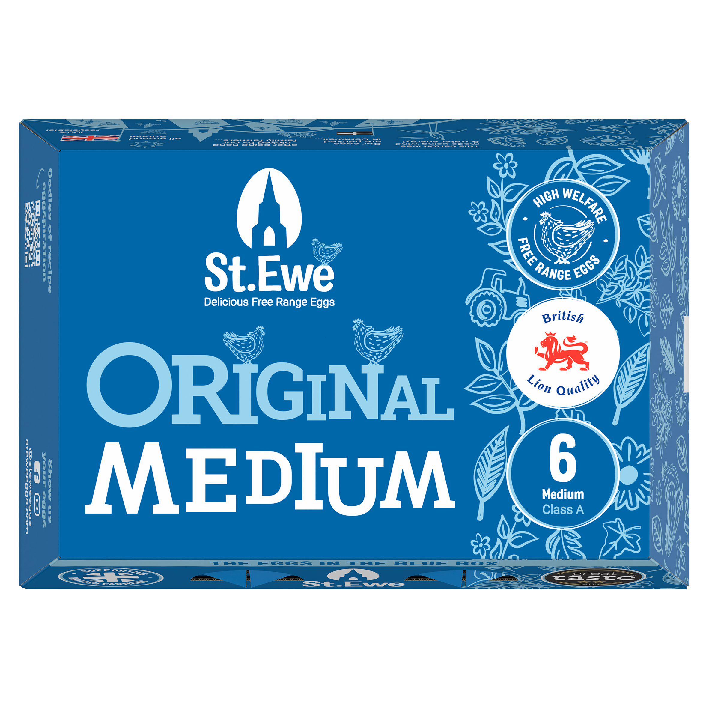St. Ewe Original Free Range Eggs Medium 6 Pack