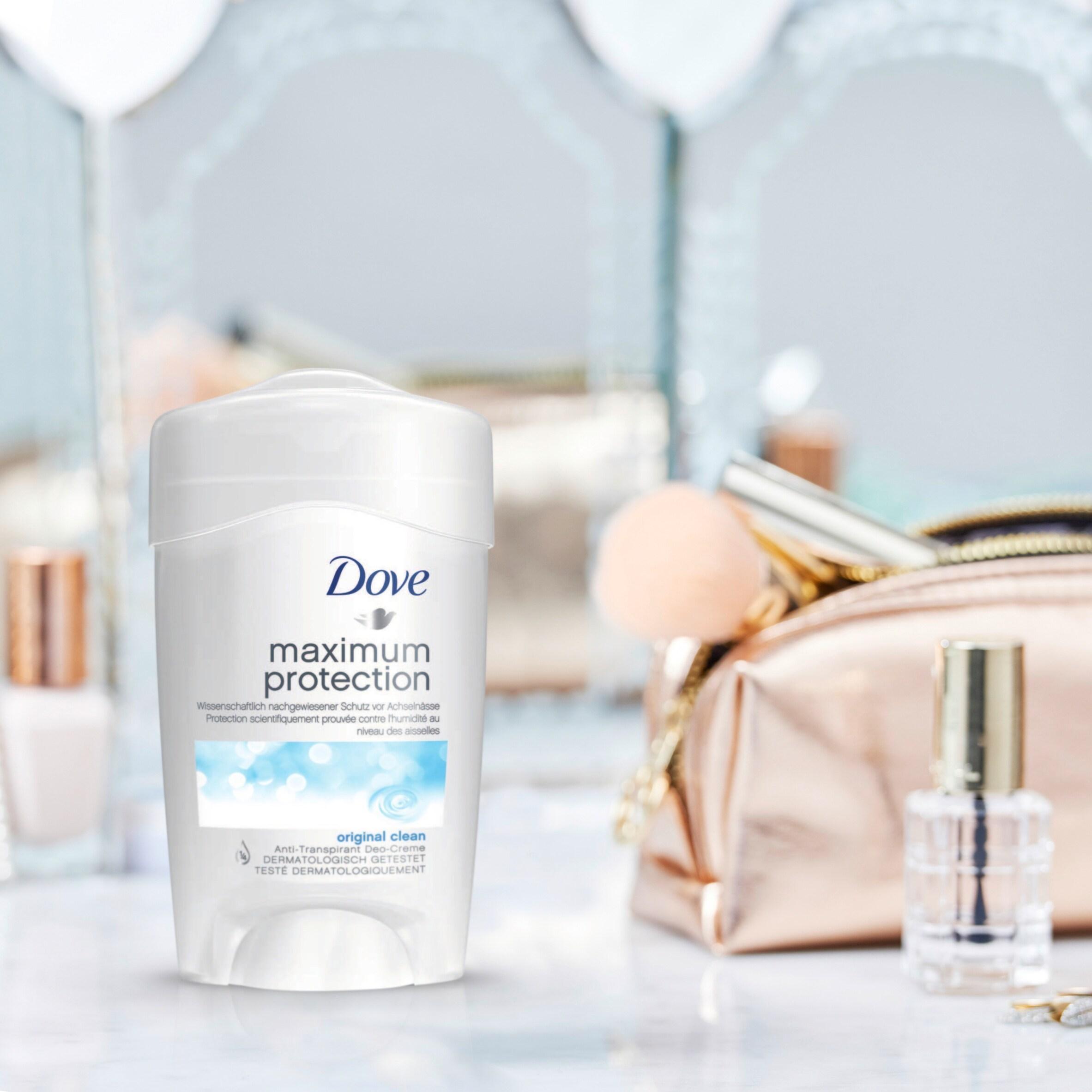 Dove Maximum Protection Anti-Perspirant Cream Stick Deodorant, Original Clean 45ml thumbnail 3