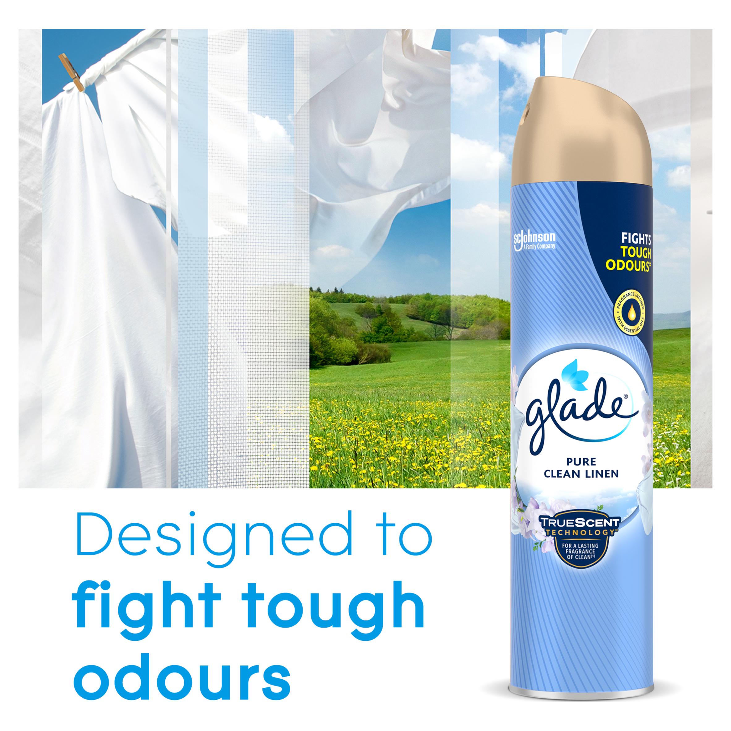 Glade Aerosol Air Freshener Clean Linen 300ml thumbnail 5
