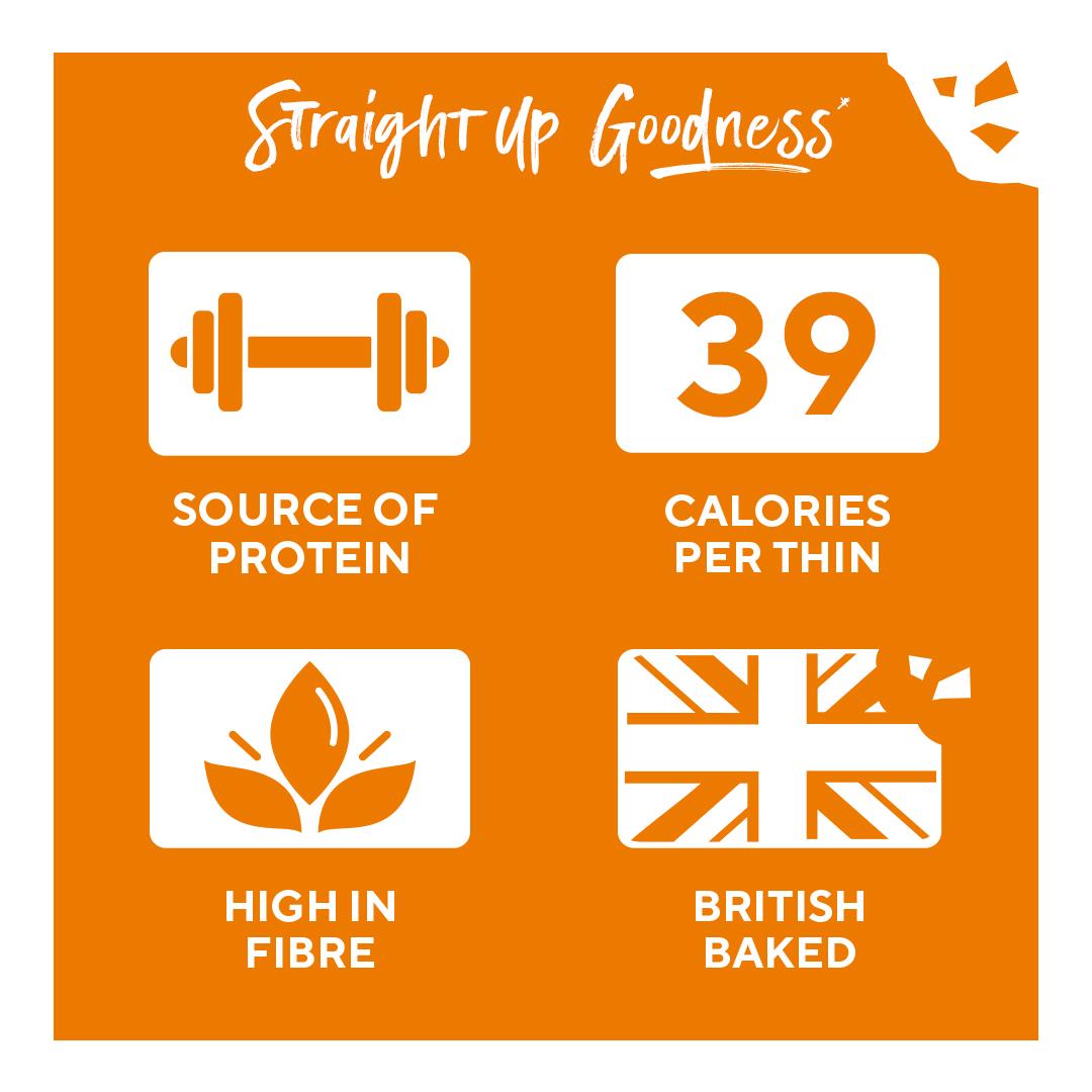 Ryvita Thins Multi Seed Flatbread Crackers 125g thumbnail 3