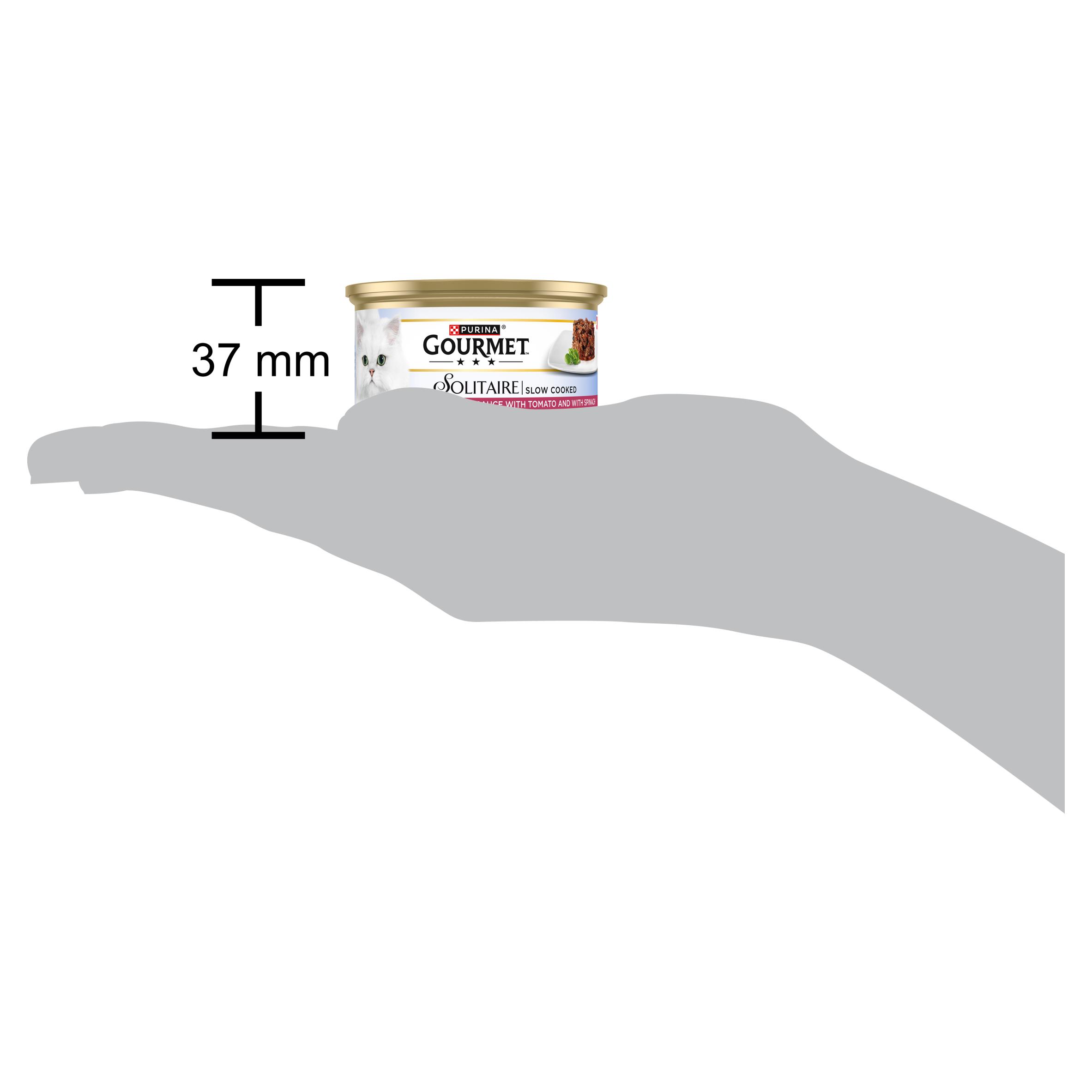 Gourmet Solitaire Beef Wet Cat Food 85g thumbnail 4