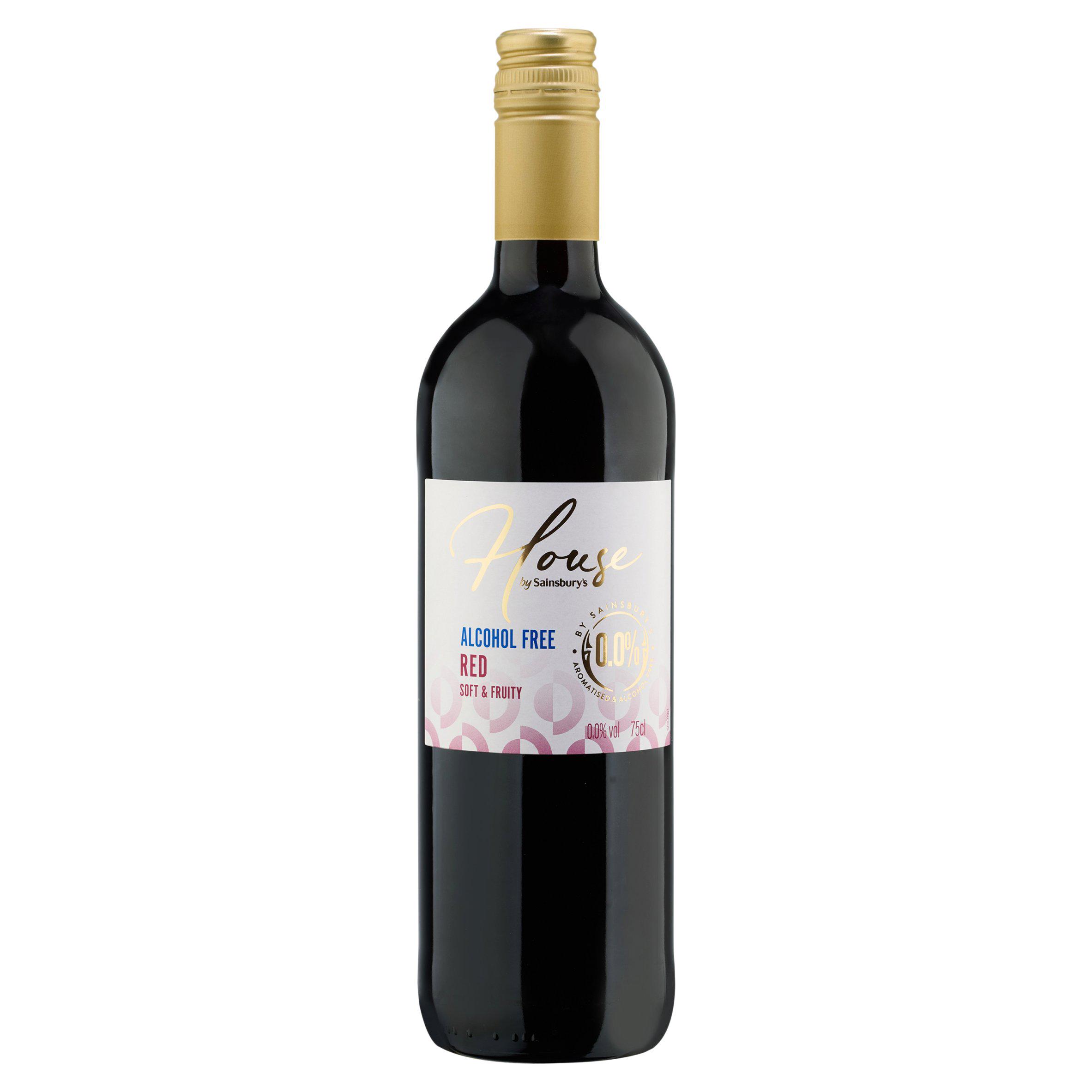 Sainsbury's 0.0% Alcohol Free Red Wine Based Drink 75cl