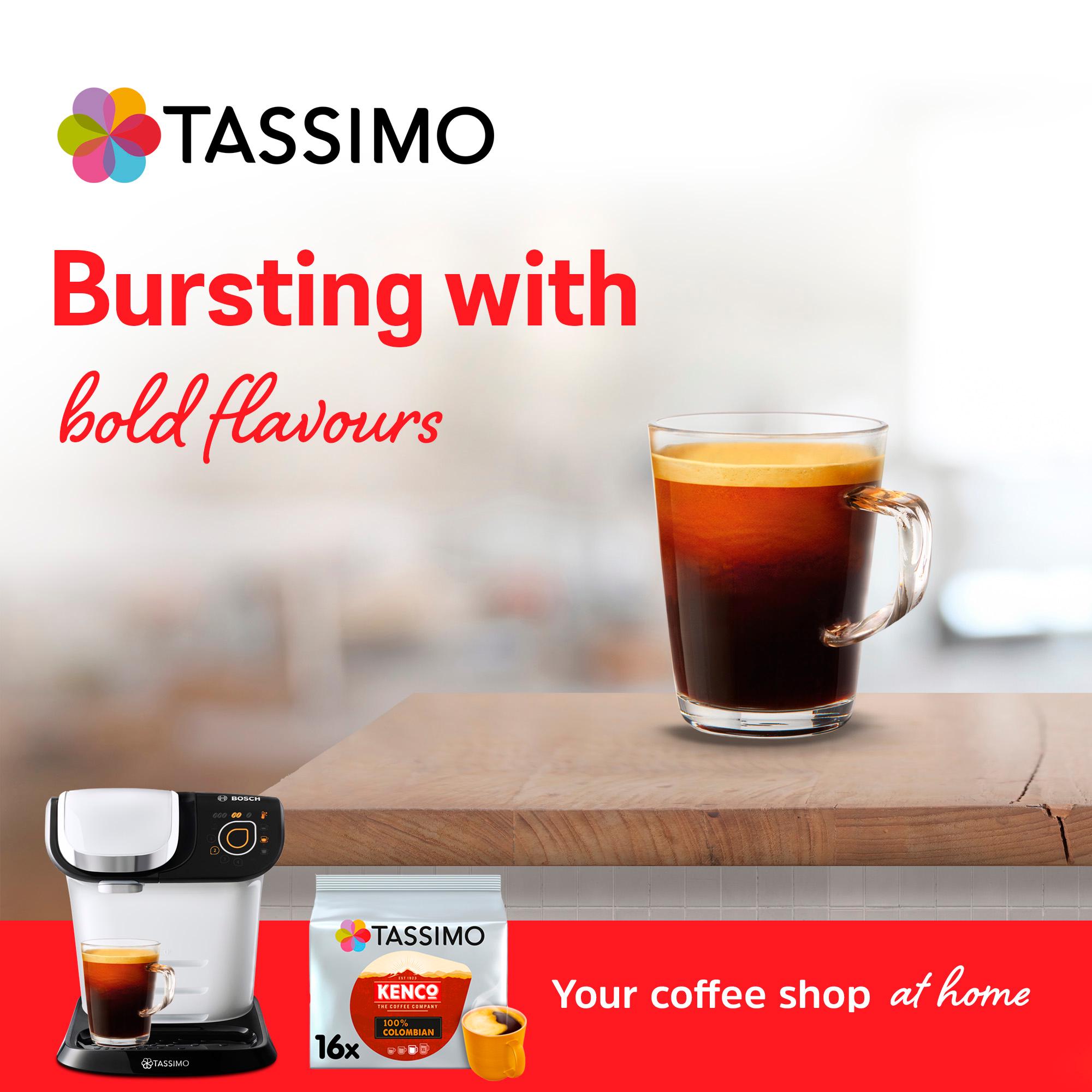 Tassimo Kenco 100% Colombian Coffee Pods x16 thumbnail 4